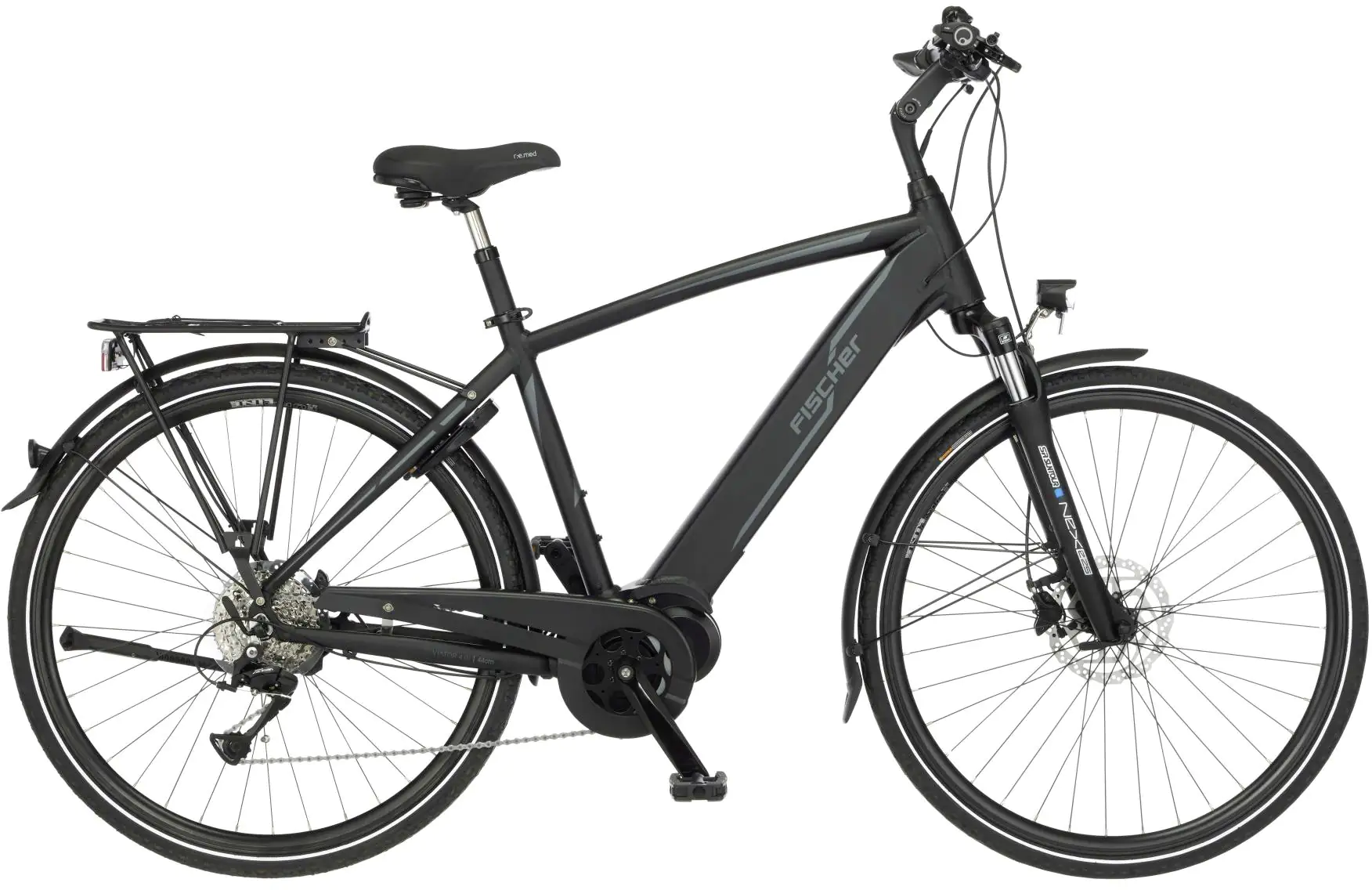 Fischer E-Bike Trekking Viator 4.0i-S1 Herren 28 Zoll 9-Gang 418 Wh schwarz matt 62864 Fischer E-Bike Trekking Viator 4.0i-S1 Herren 28 Zoll 9-Gang 418 Wh schwarz matt 62864