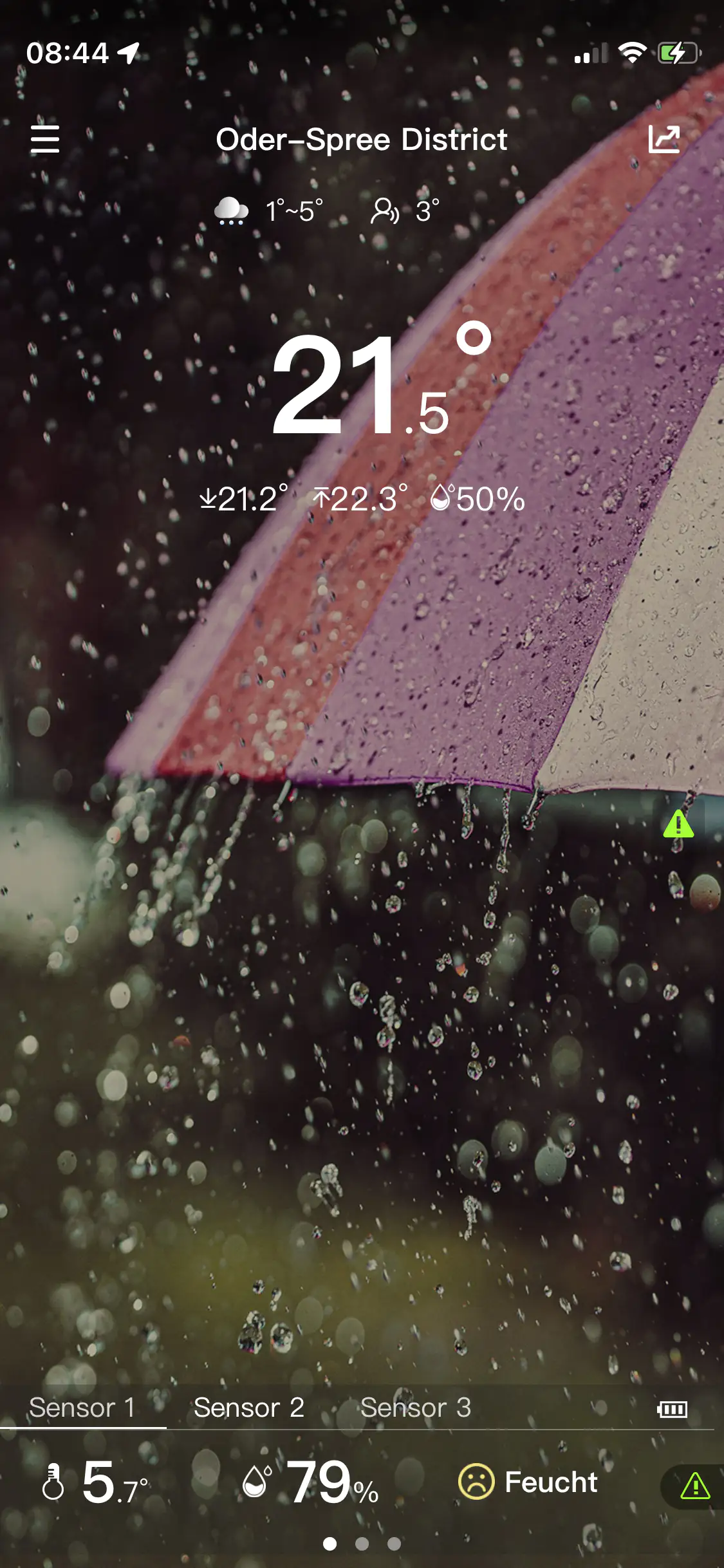 Technoline Wetterstation WD 2000 Direkt Wetter App, weiß