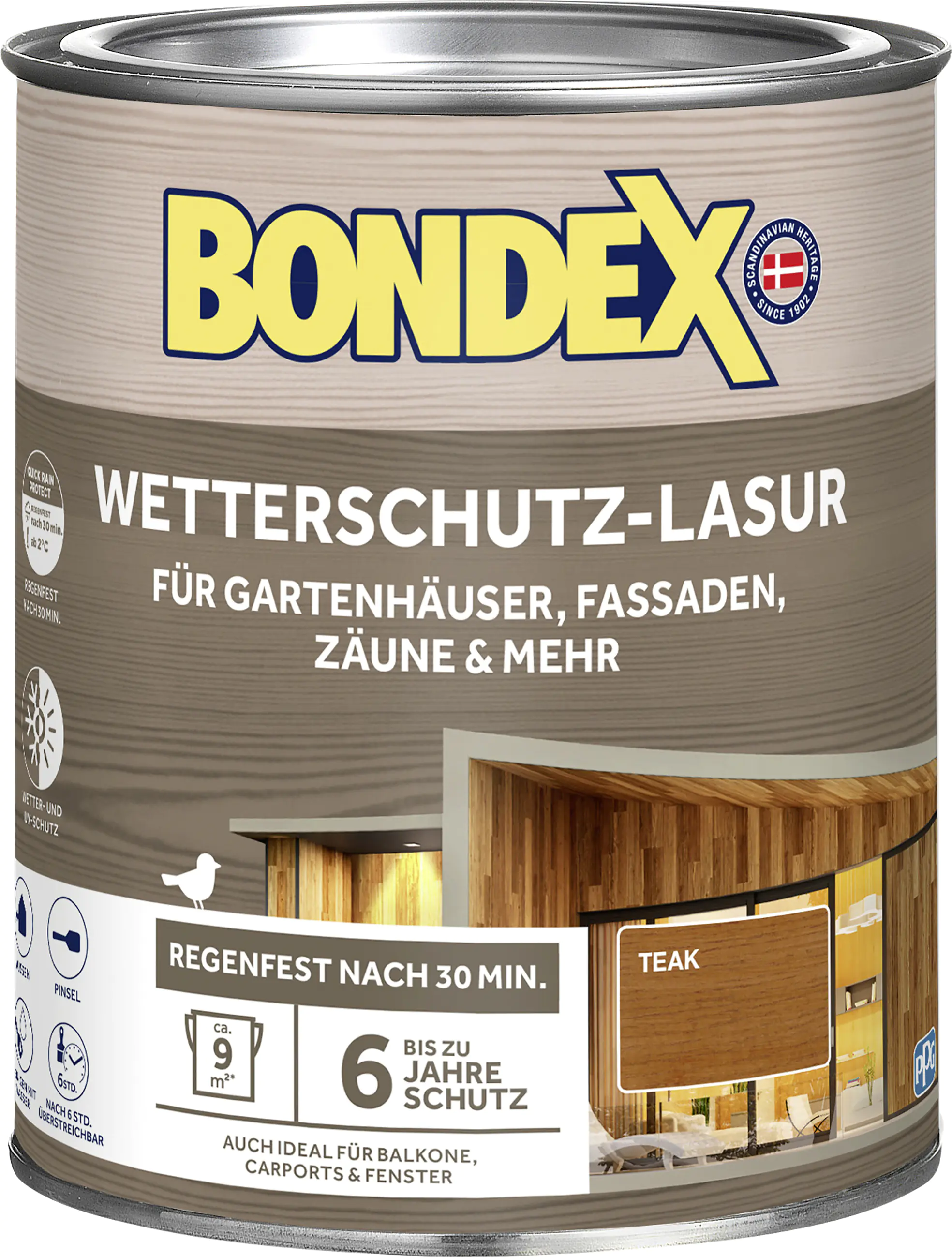 Bondex Bondex Wetterschutzlasur 0,75 L teak Bondex Bondex Wetterschutzlasur 0,75 L teak