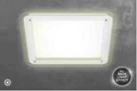 Briloner LED Deckenleuchte Free weiß 52 x 52 cm mit Backlight-Effekt