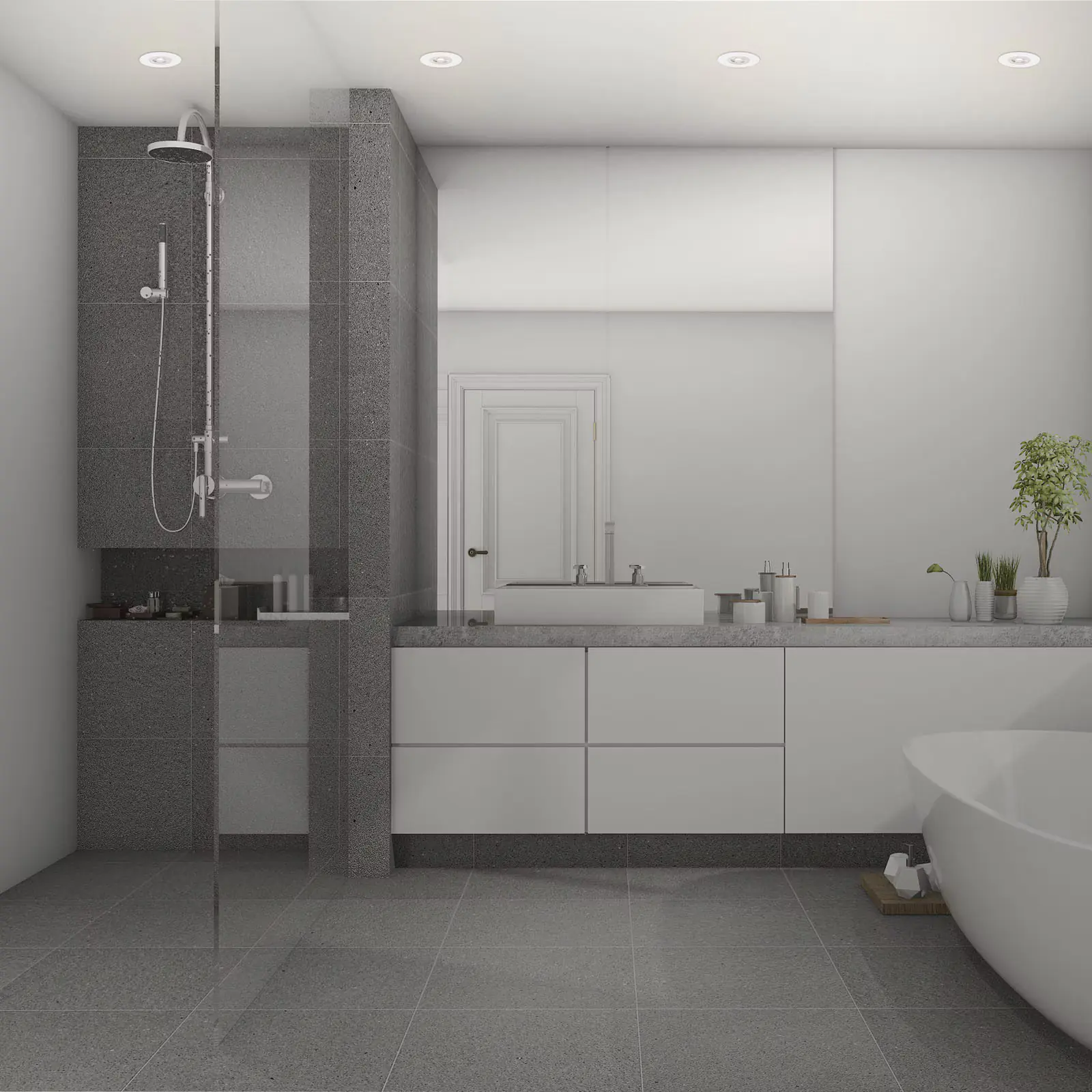 Briloner LED-Einbauleuchten Kulana 4er Set Mini 4,9W, 480lm weiß