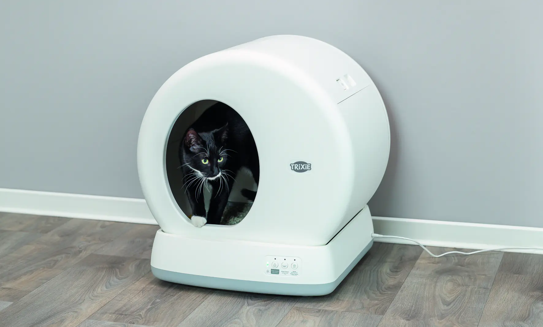 Trixie Selbstreinigende Katzentoilette 53 x 55,5 x 52 cm weiß