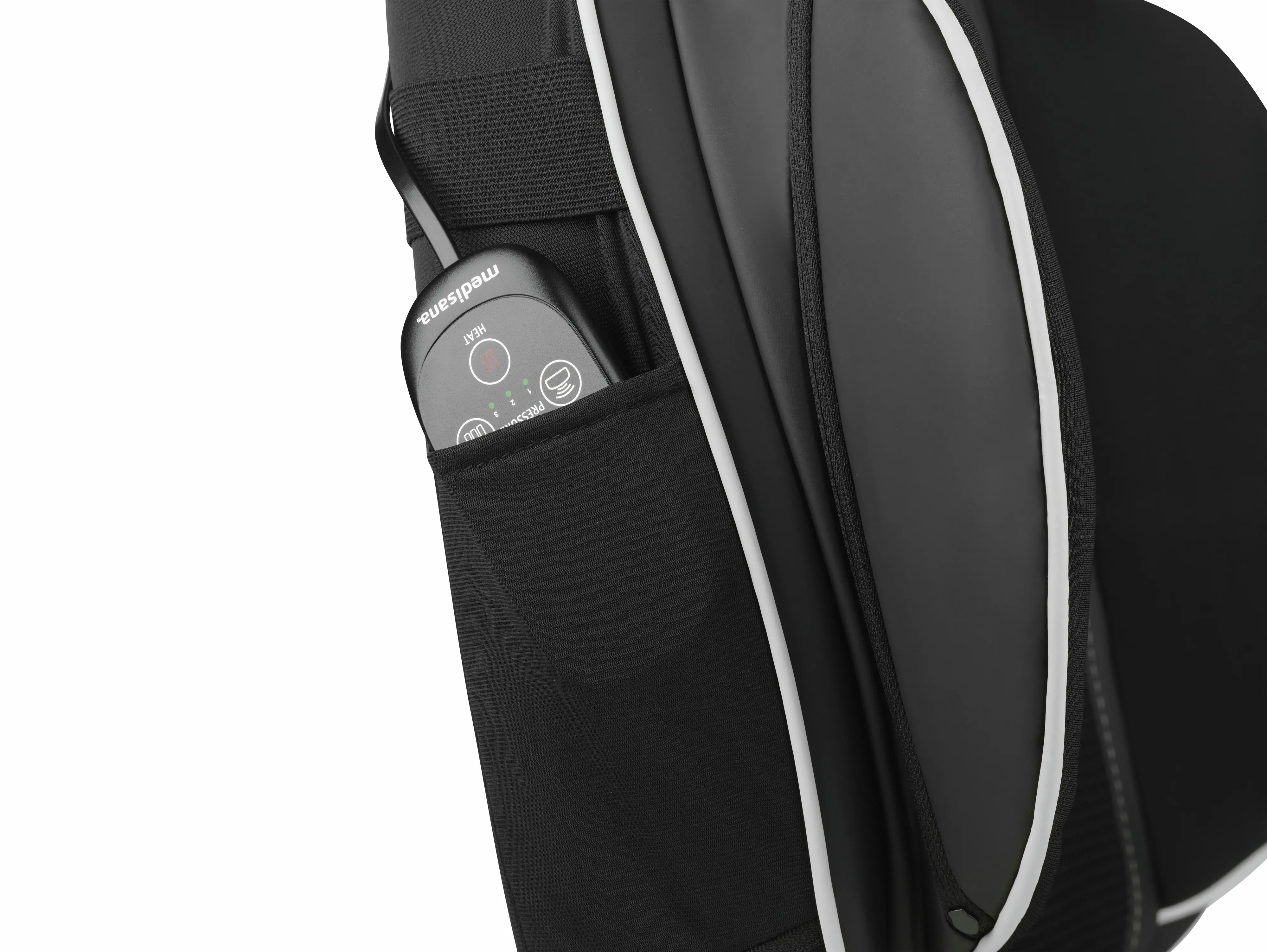 Medisana Massagesitzauflage MC 823 schwarz, Maße: ca. 110 x 42,5 x 18 cm