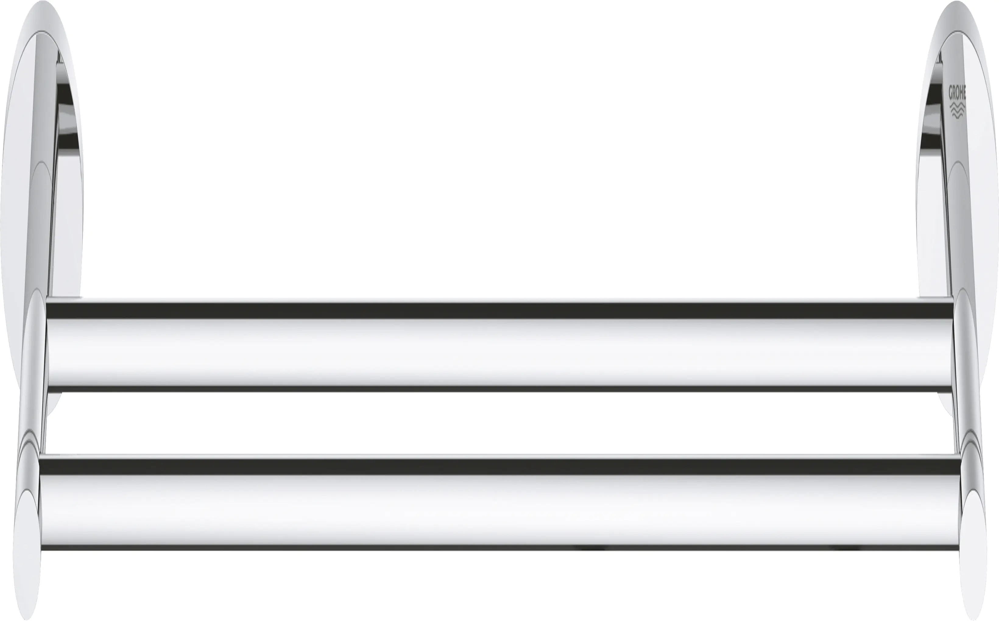 Grohe Start Doppel-Badetuchhalter chrom mit langlebiger Oberfläche