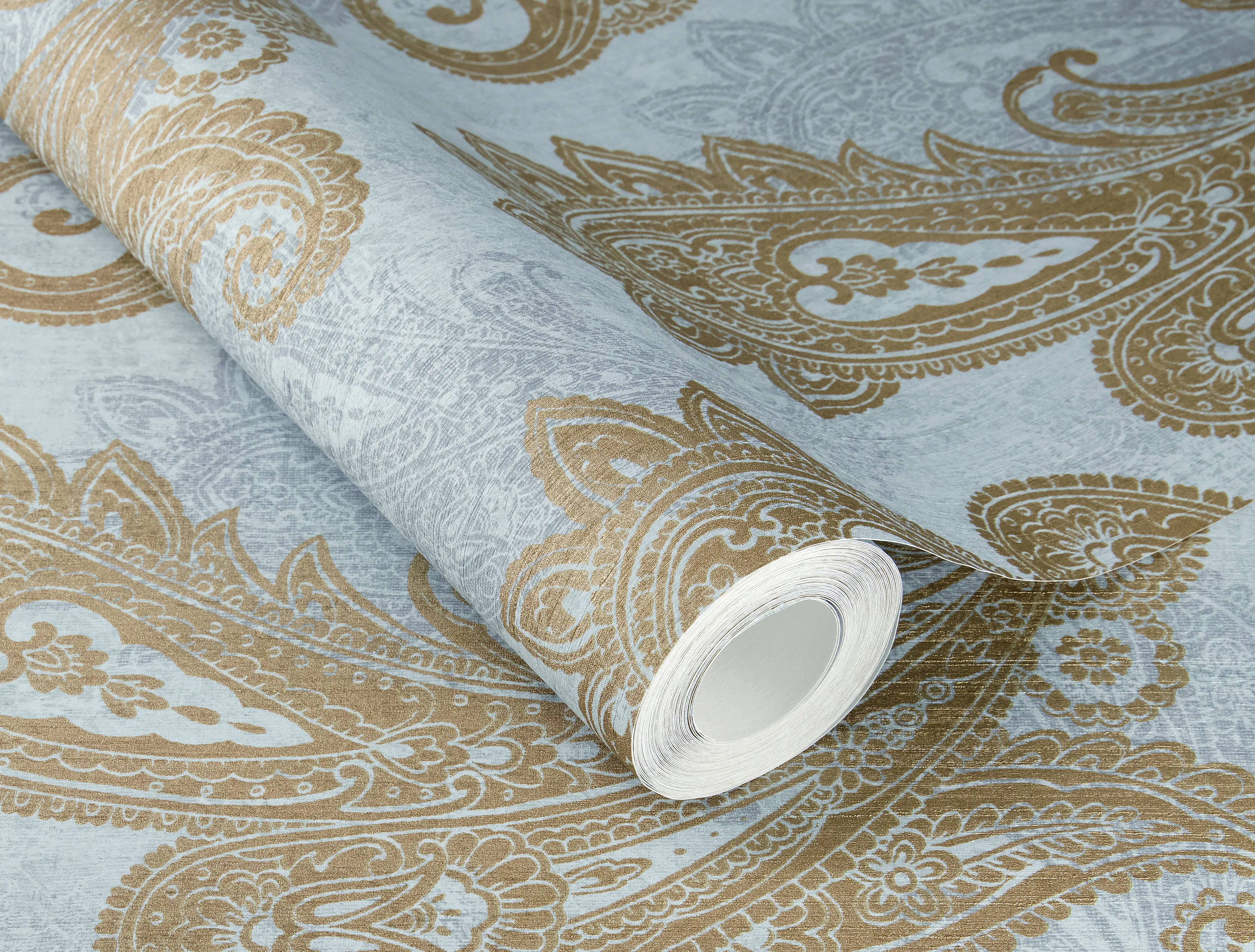 Rasch Vliestapete 746440 Blau-Hellblau Muster & Motive 10,05 m x 0,53 m