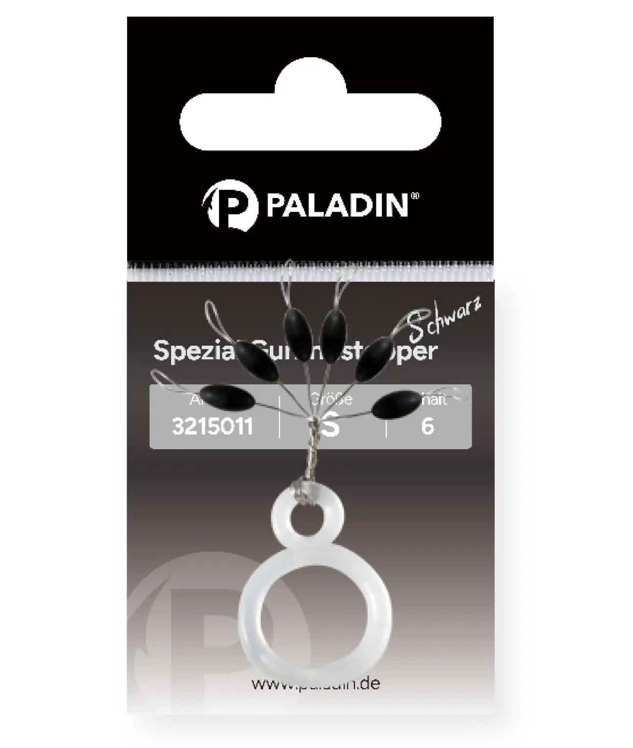 Paladin Gummistopper Gr. S 6 Stück/schwarz