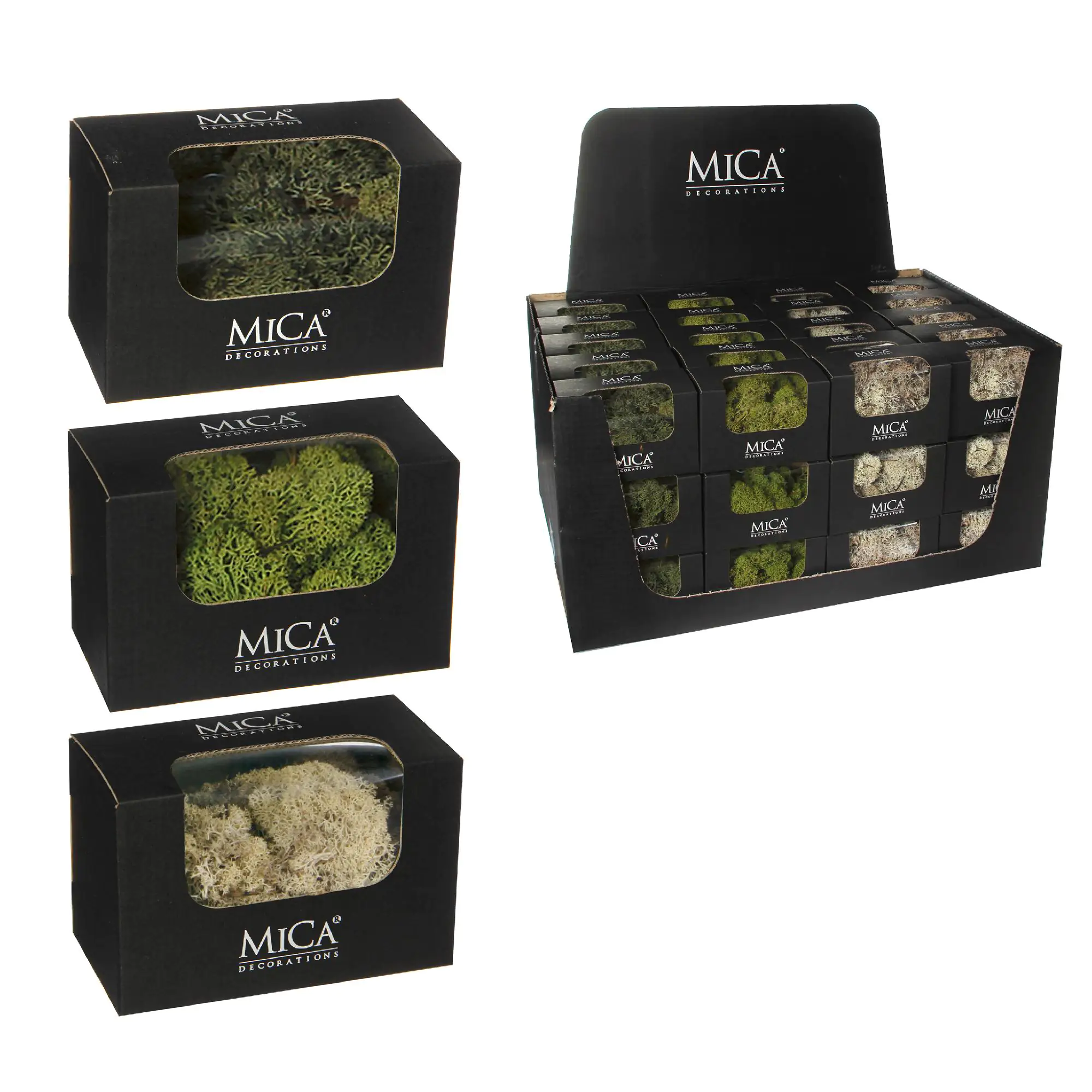 Mica Rentiermoos verschiedene Farben