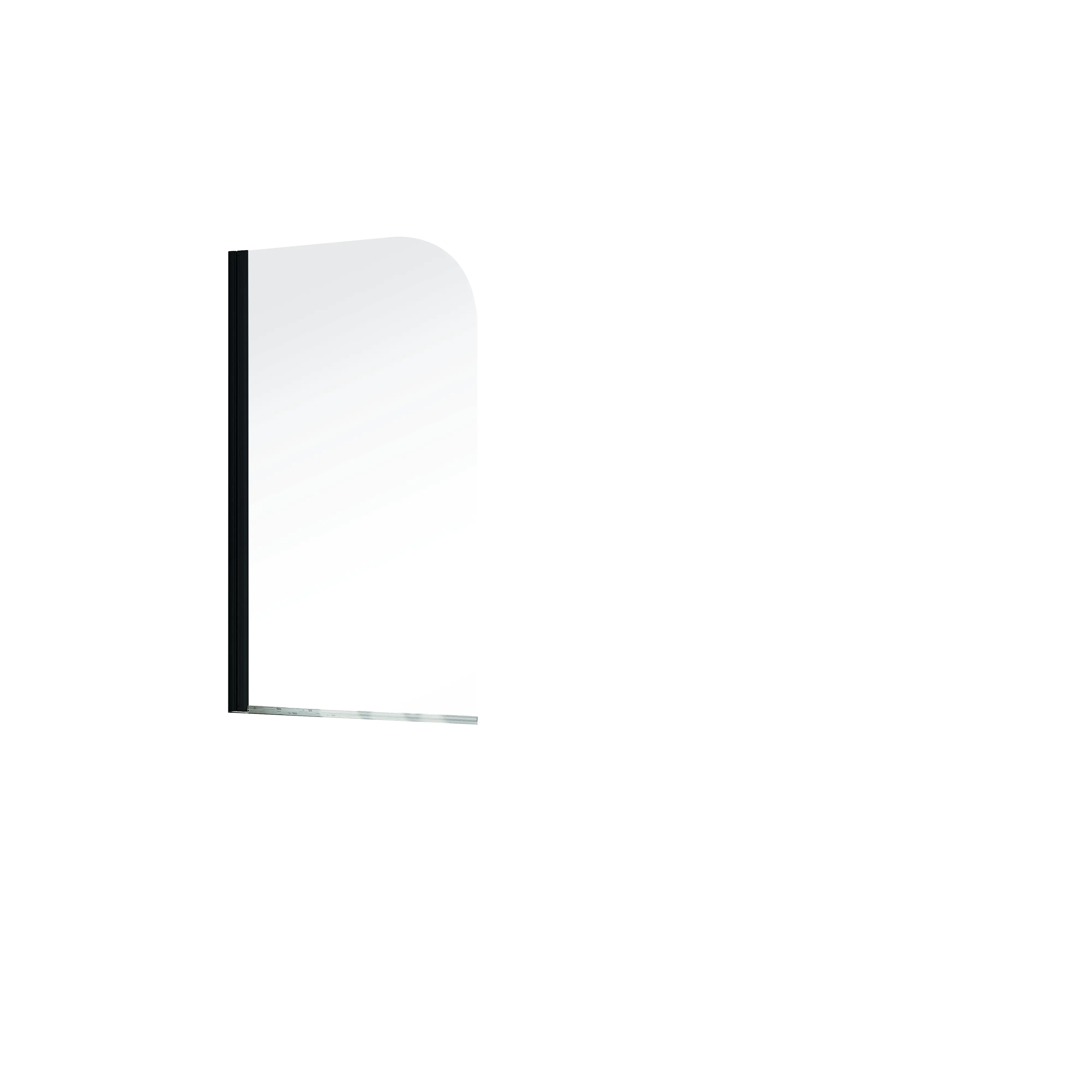 Schulte Badewannenaufsatz 1-teilig 80 x 140 cm mattschwarz Klar-hell