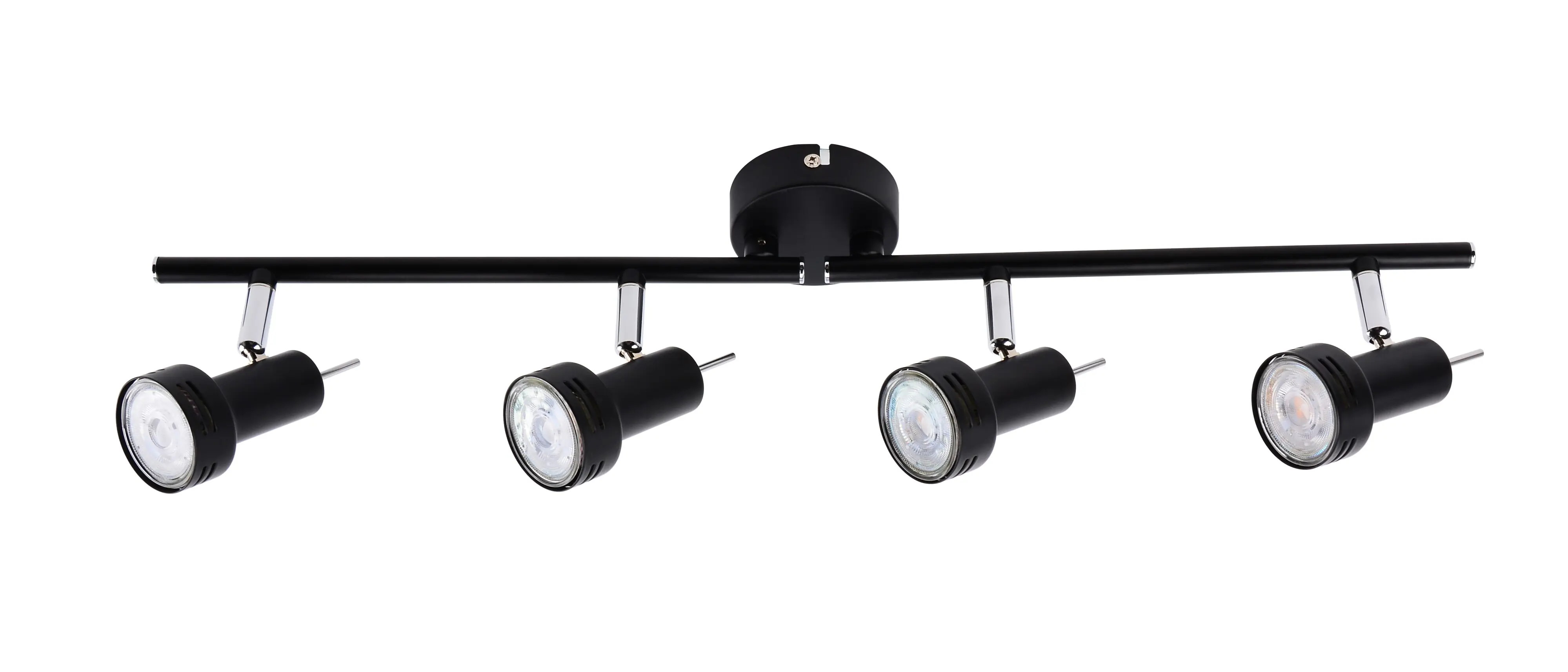 Primaster Deckenstrahler 4er LED Spot New York GU10 8 x 62 x 14 cm schwarz 