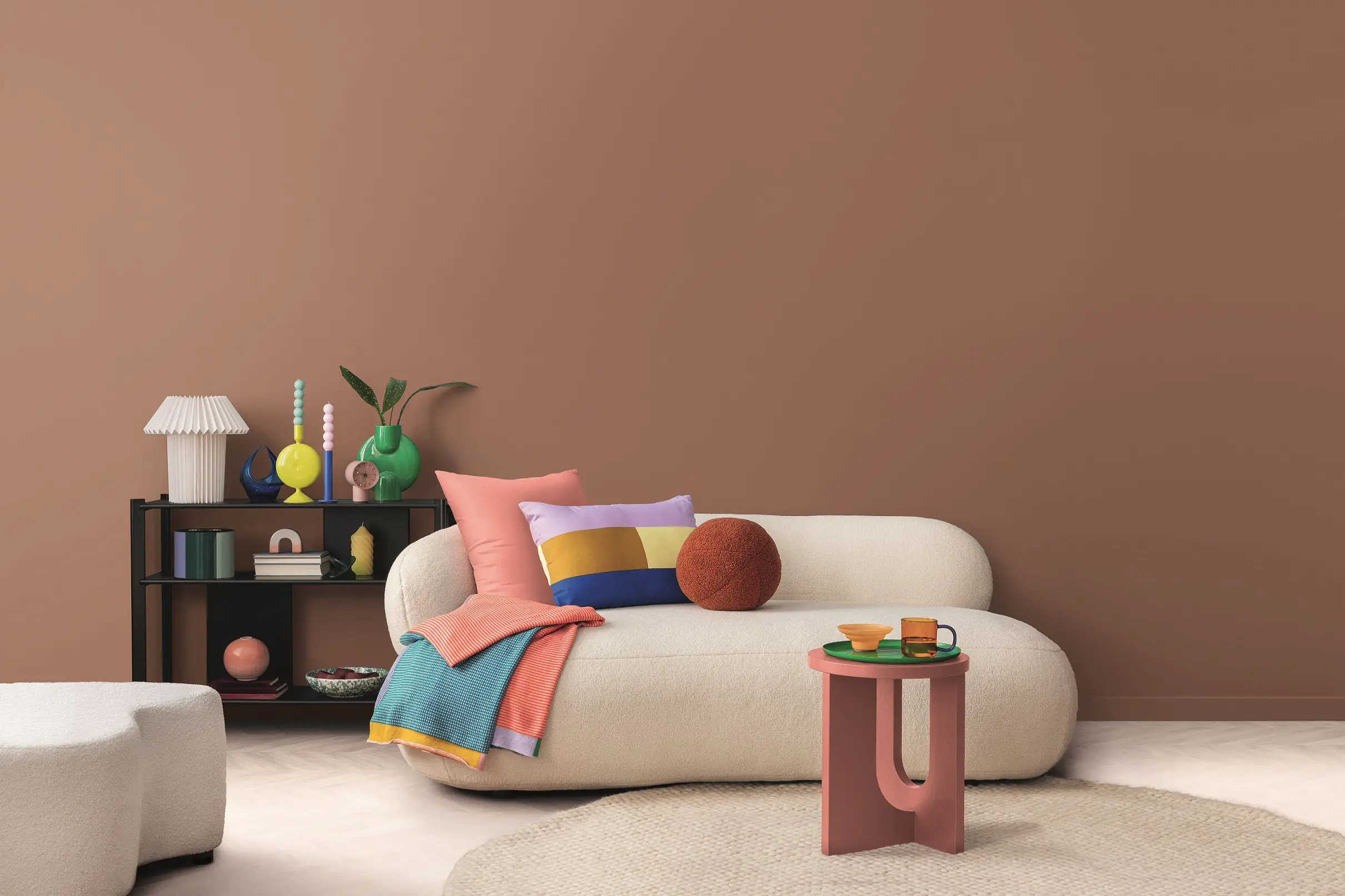 Alpina Wandfarbe Pantone matt mocha mousse 2,5 L