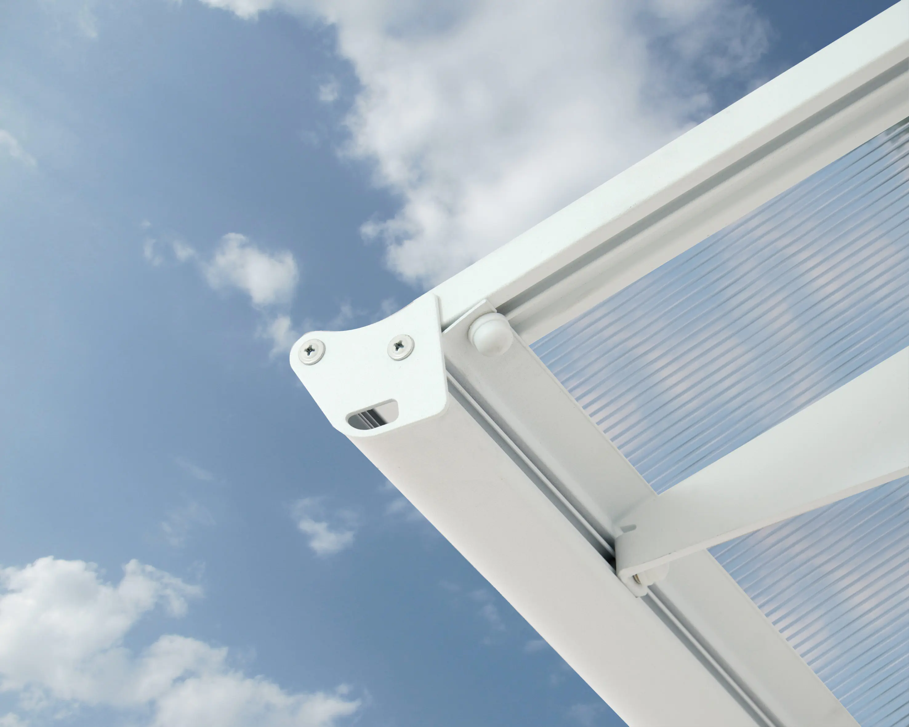 Canopia Vordach Bordeaux  670,5 x 139 cm weiß