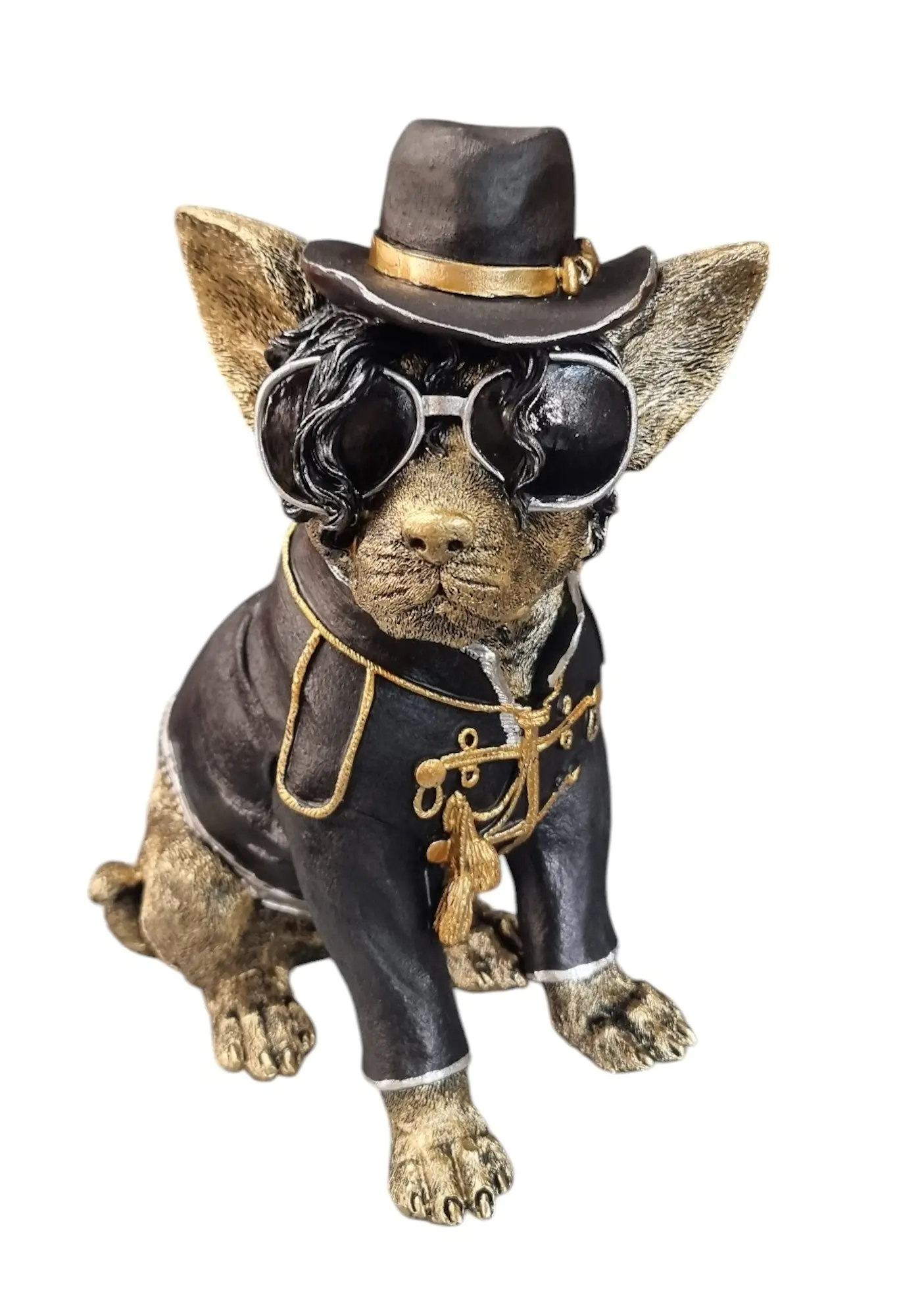 Figur Hund Rocky 32,5 x 23 x 17 cm bunt