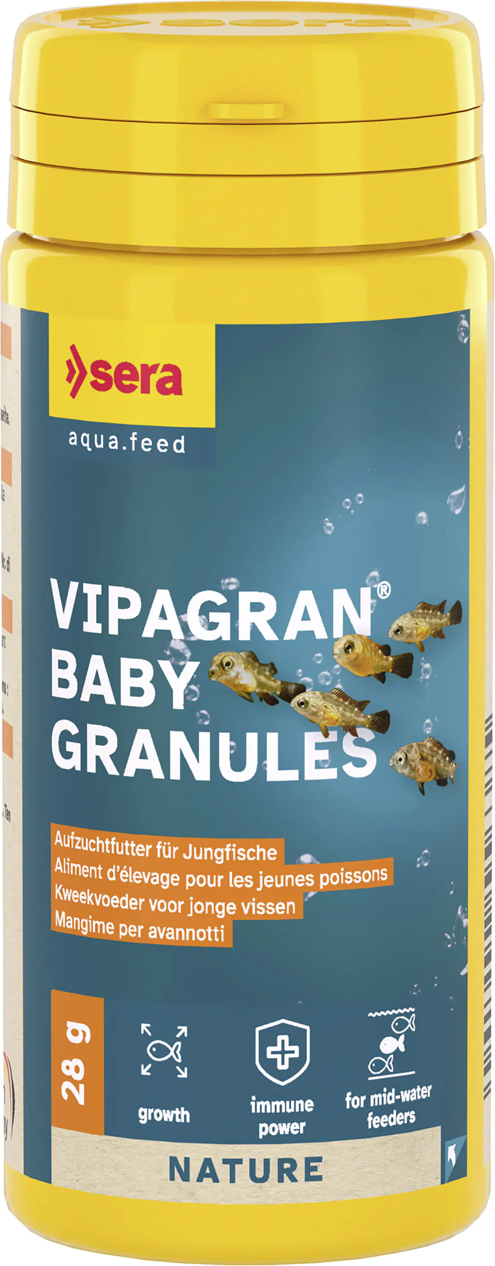 Sera Fischfutter zur Aufzucht Vipagran Baby Granulat 50 ml Sera Fischfutter zur Aufzucht Vipagran Baby Granulat 50 ml