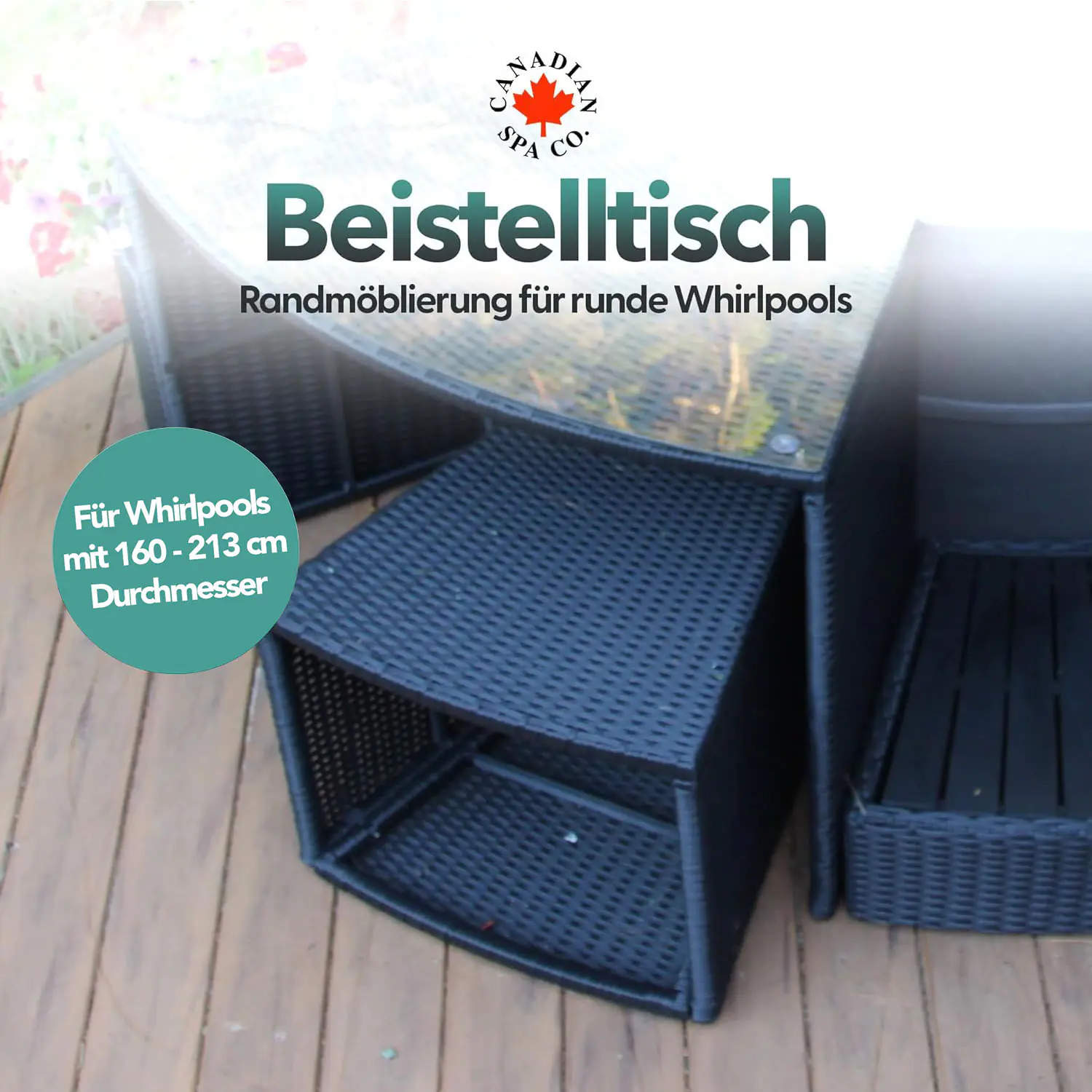 Canadian Spa Beistelltisch L57 x B52 x T45 cm Canadian Spa Beistelltisch L57 x B52 x T45 cm