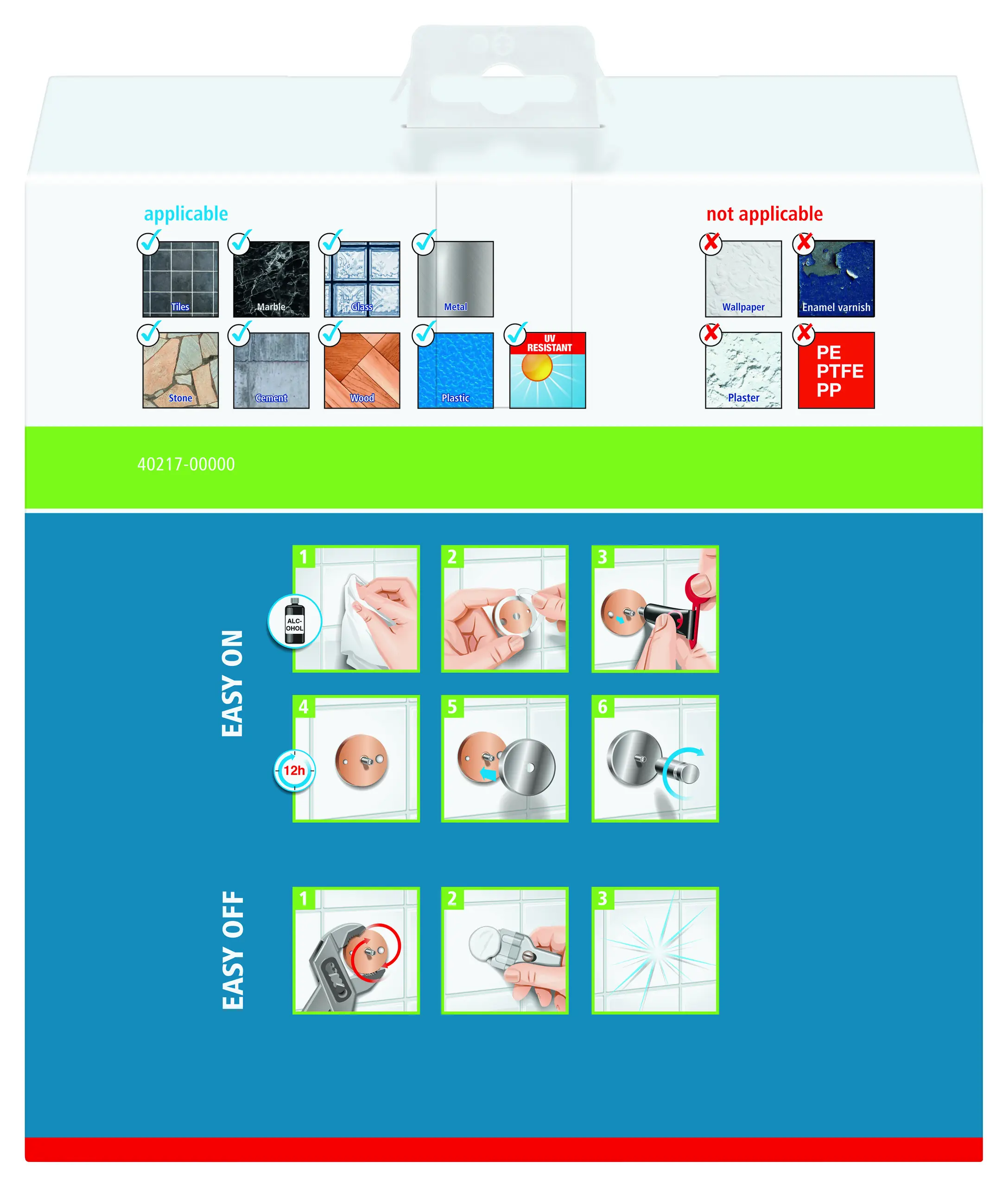 tesa Eck-Duschablage Baath Plus zum Kleben dreieckig 1 Ablage verchromt 21 cm