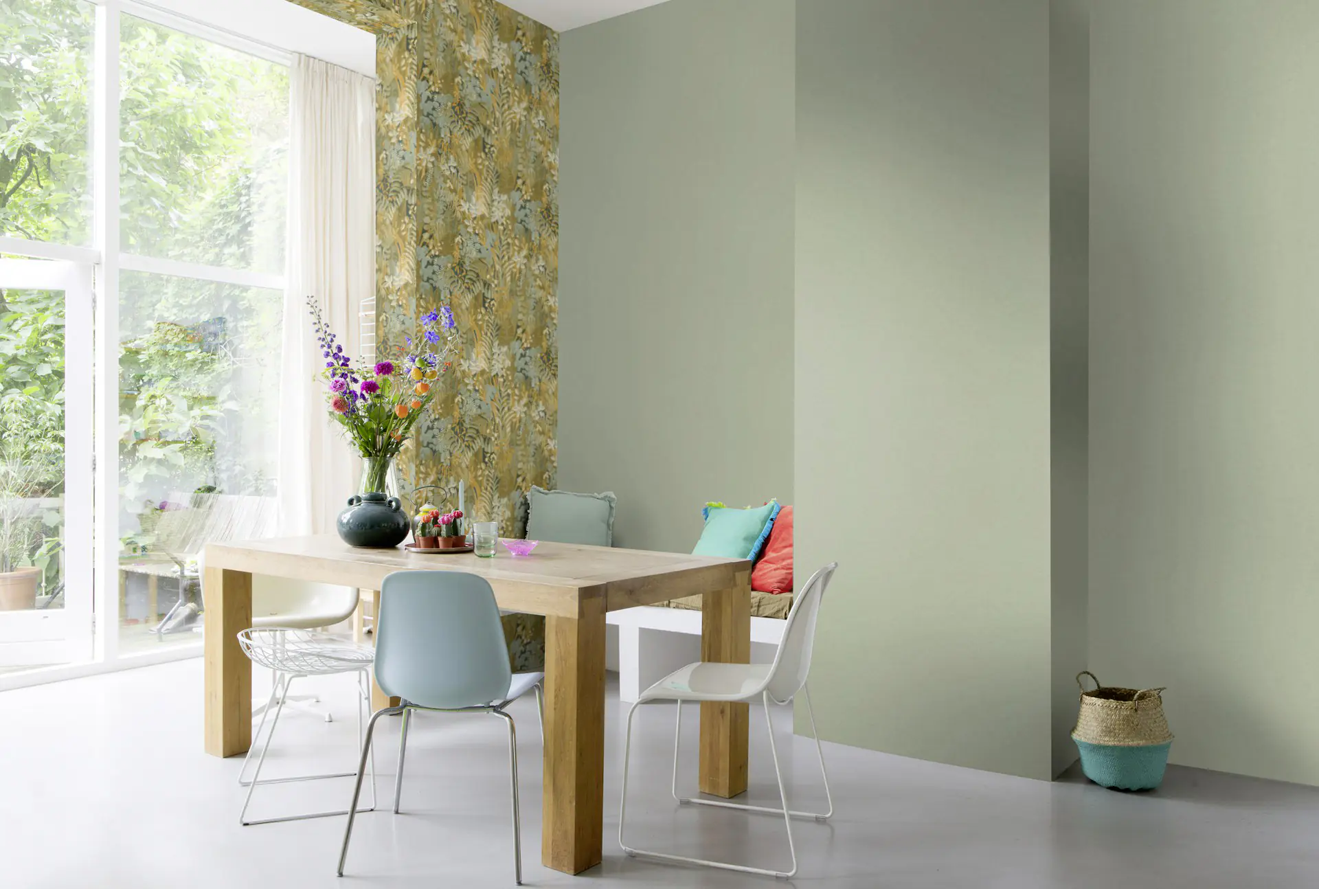 Schöner Wohnen Vliestapete Uni hellgrün 10,05 x 0,53 m