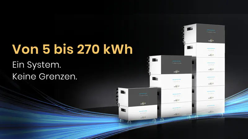 SunEnergyXT Balkonkraftwerkspeicher Kopfspeicher 500Pro 5024 Wh 2400 W bidirektionaler-Wechselrichter