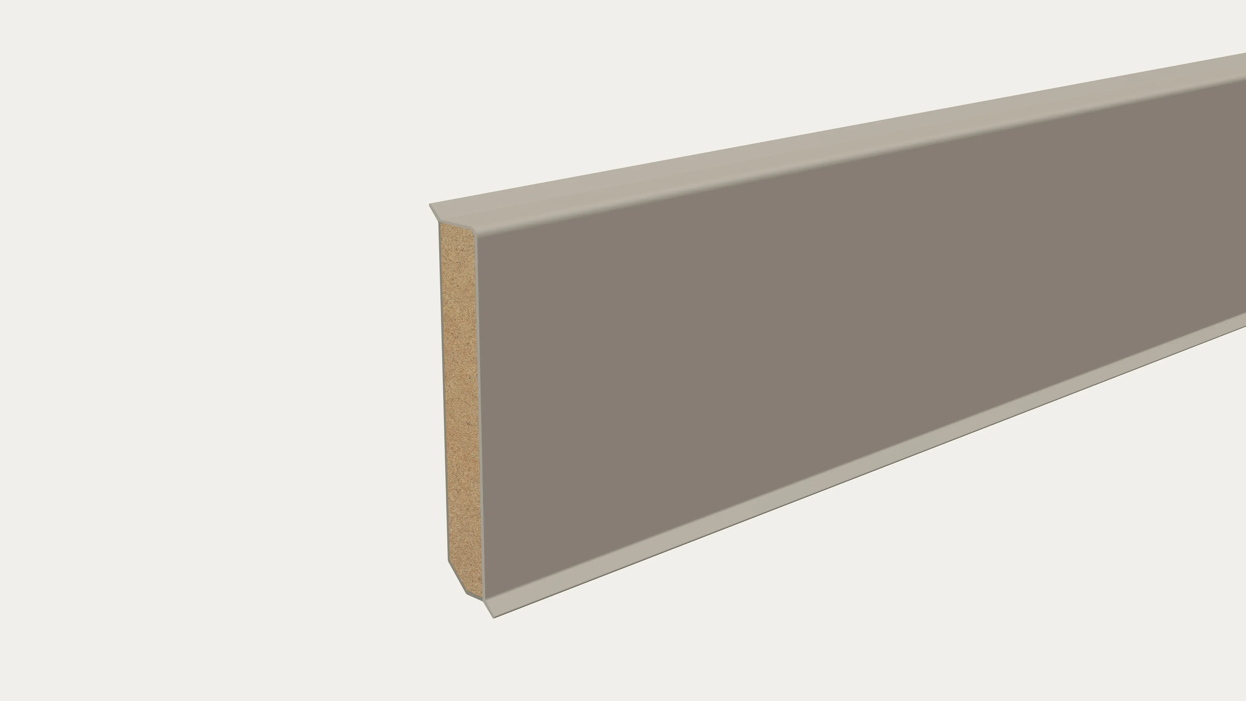 Neuhofer Fußleiste 240 cm x 80 x 13 mm cappuccino