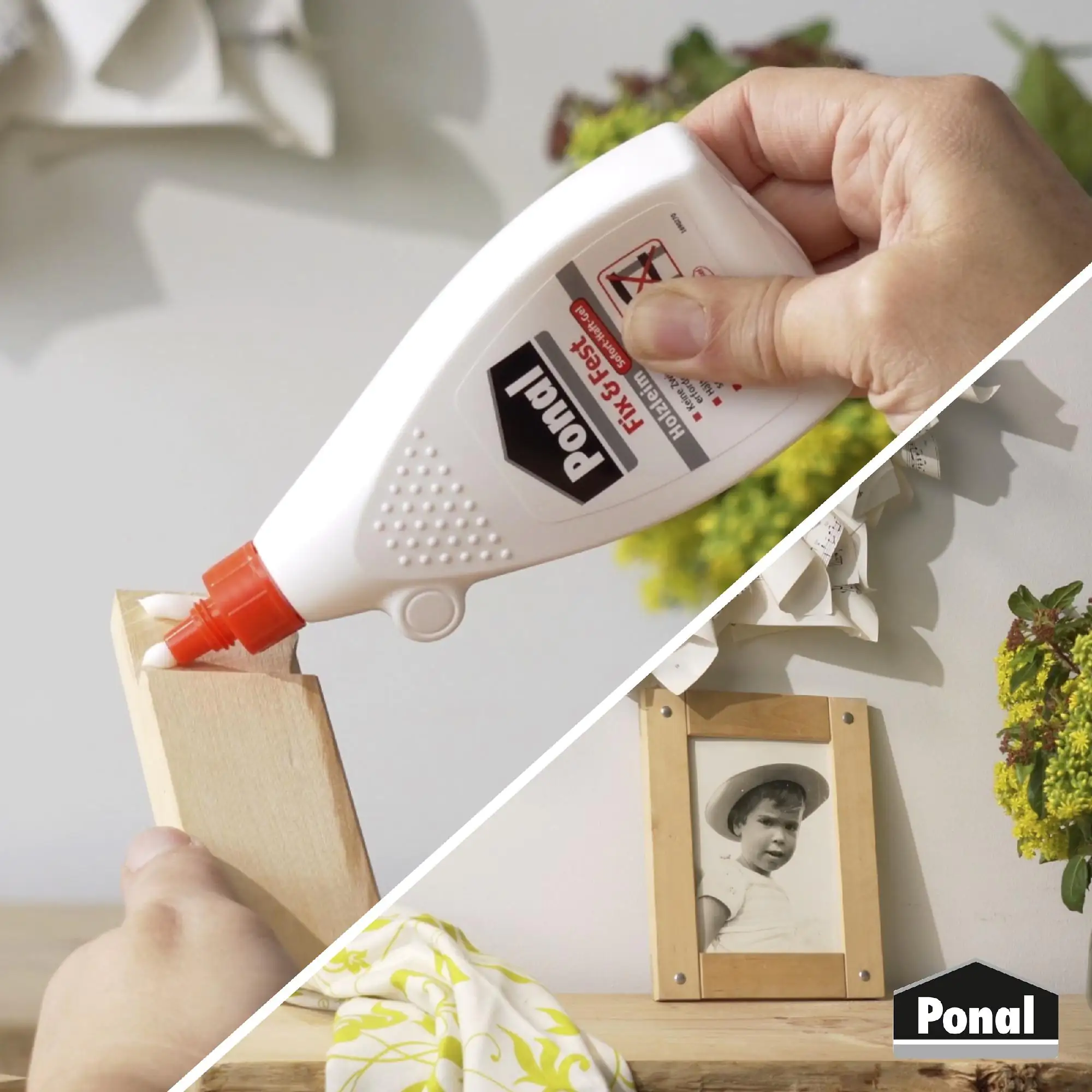 Ponal Holzleim Fix & Fest 500 g Flasche, trocknet transparent