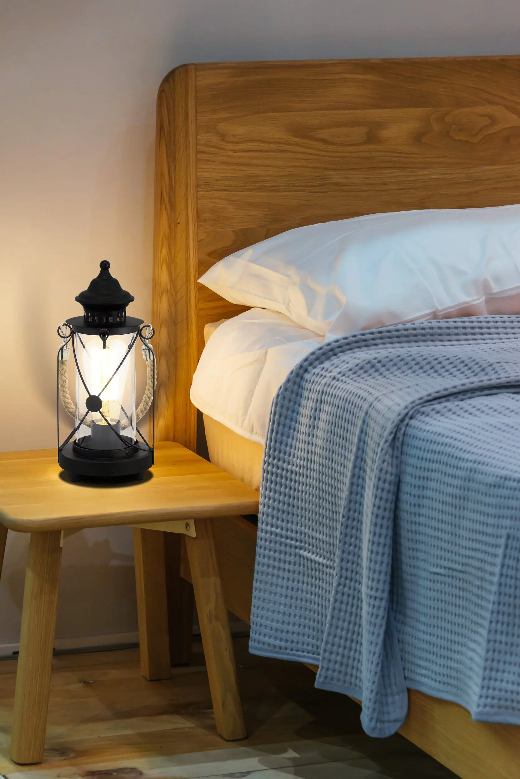 Eglo Tischleuchte Bradford schwarz 33 x 14 cm E27, max. 60 W