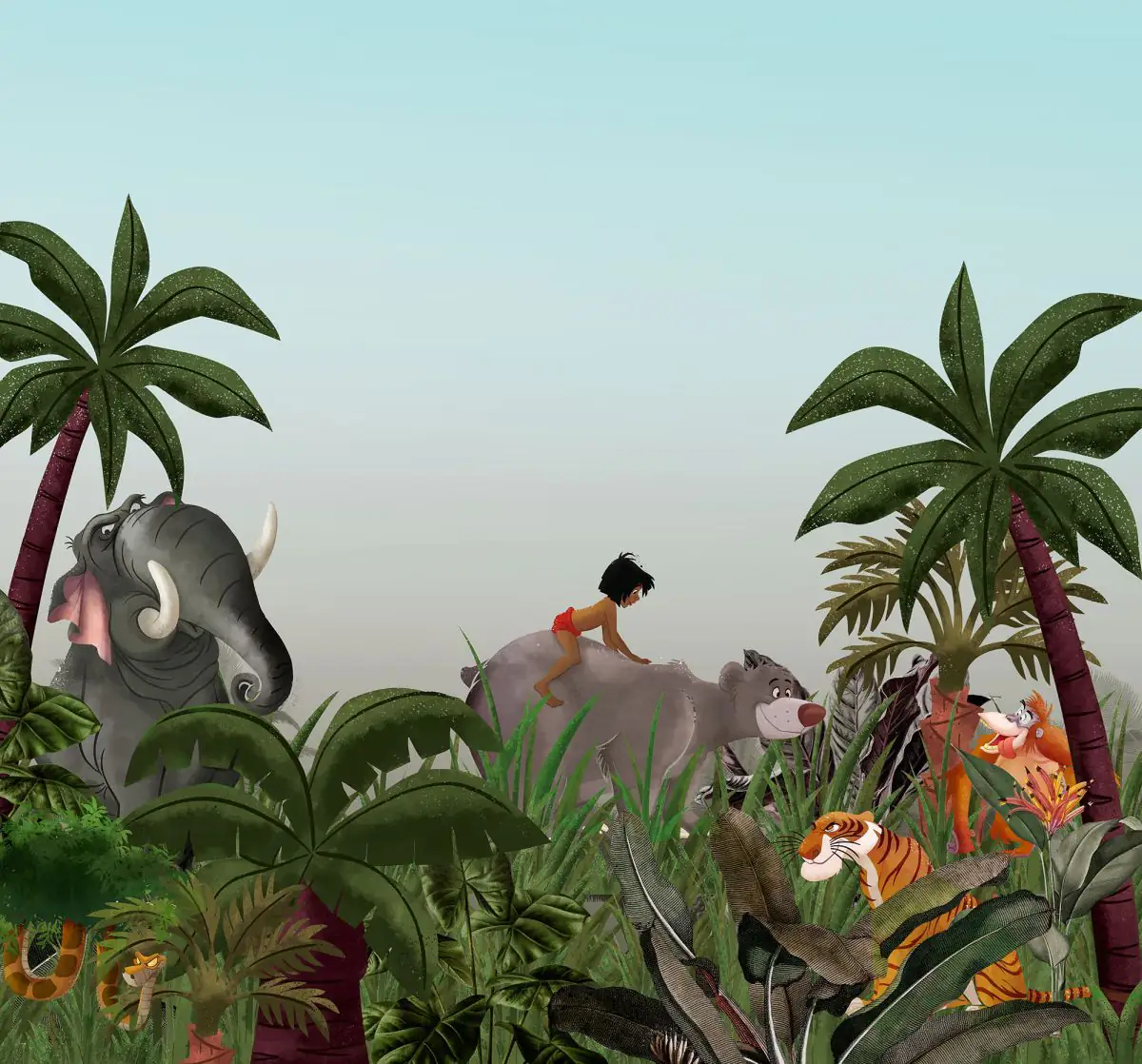 4055065510465 Komar Vlies Fototapete Jungle Book 300 x 280 cm