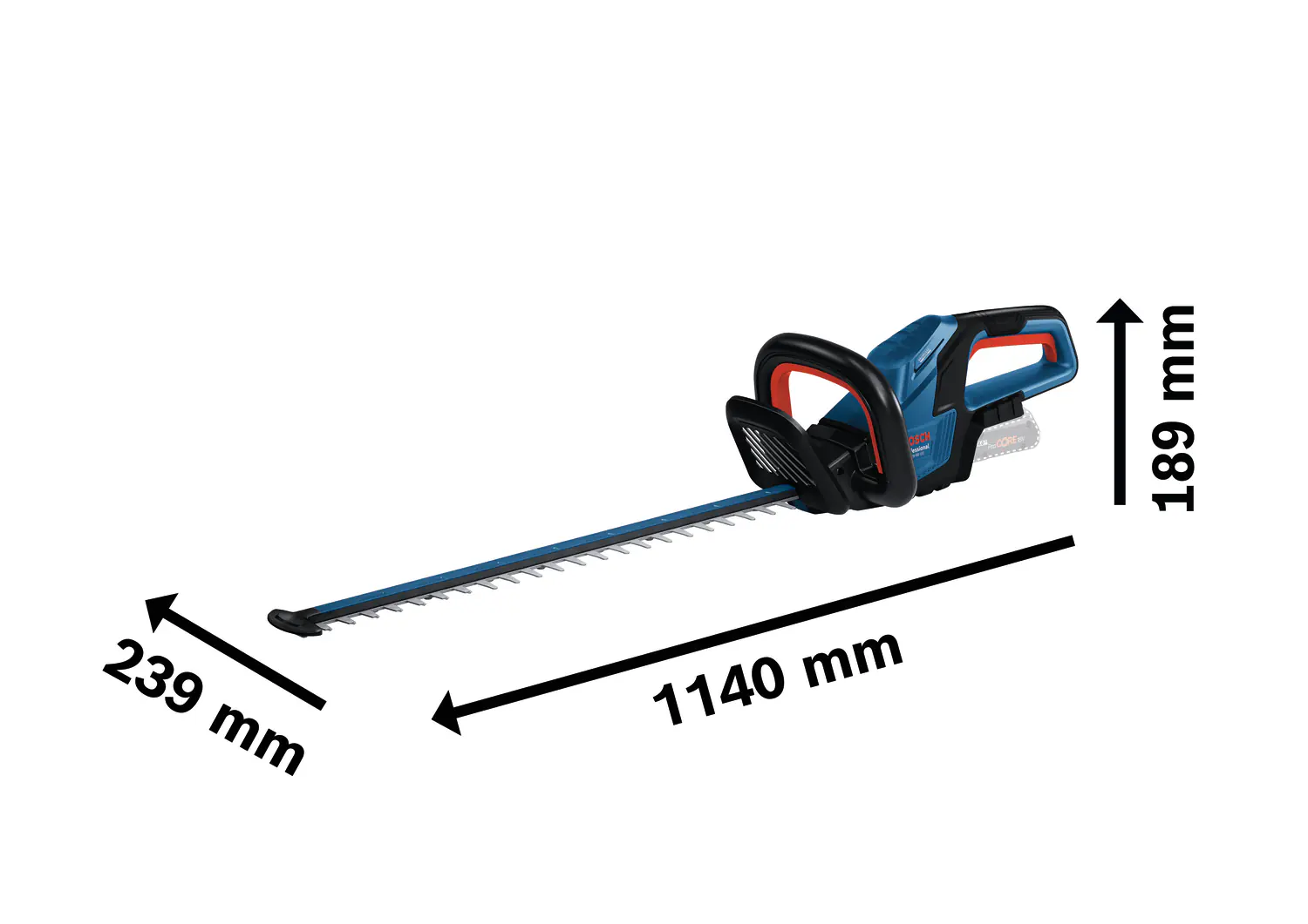 Bosch Professional Akku-Heckenschere GHE 18V-60 (II) Solo