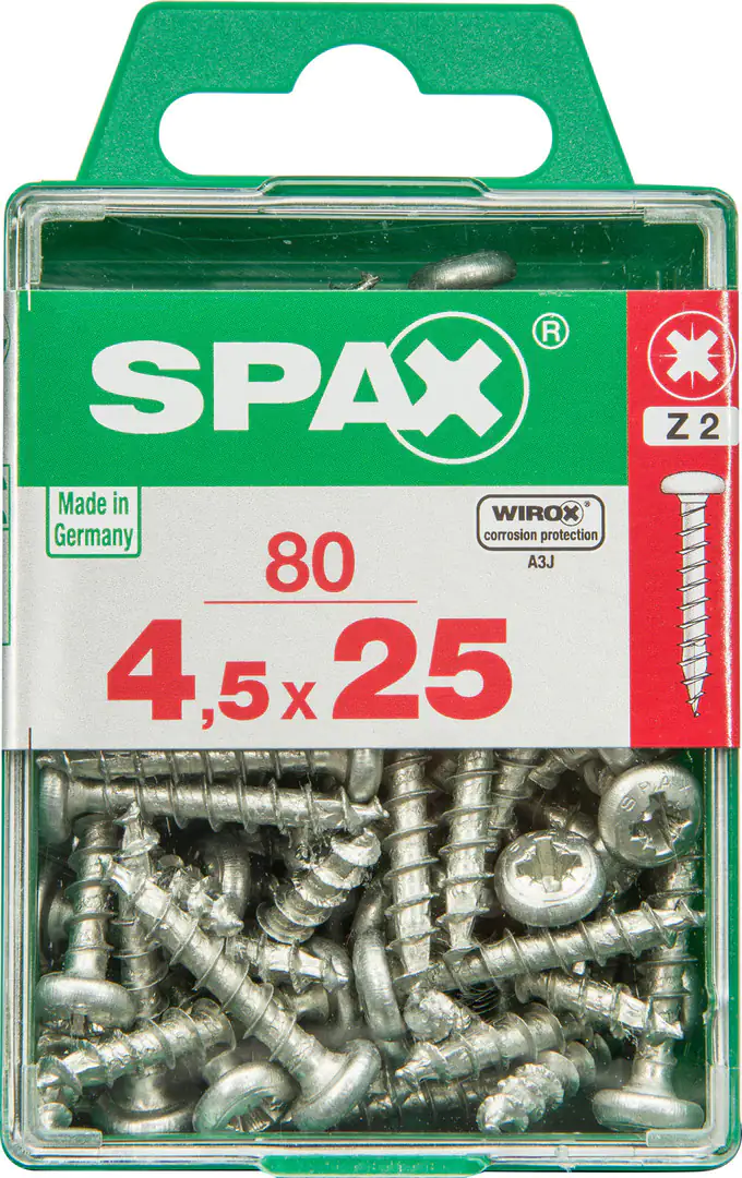 Spax Universalschrauben 4.5 x 25 mm TX 20 - 80 Stk.