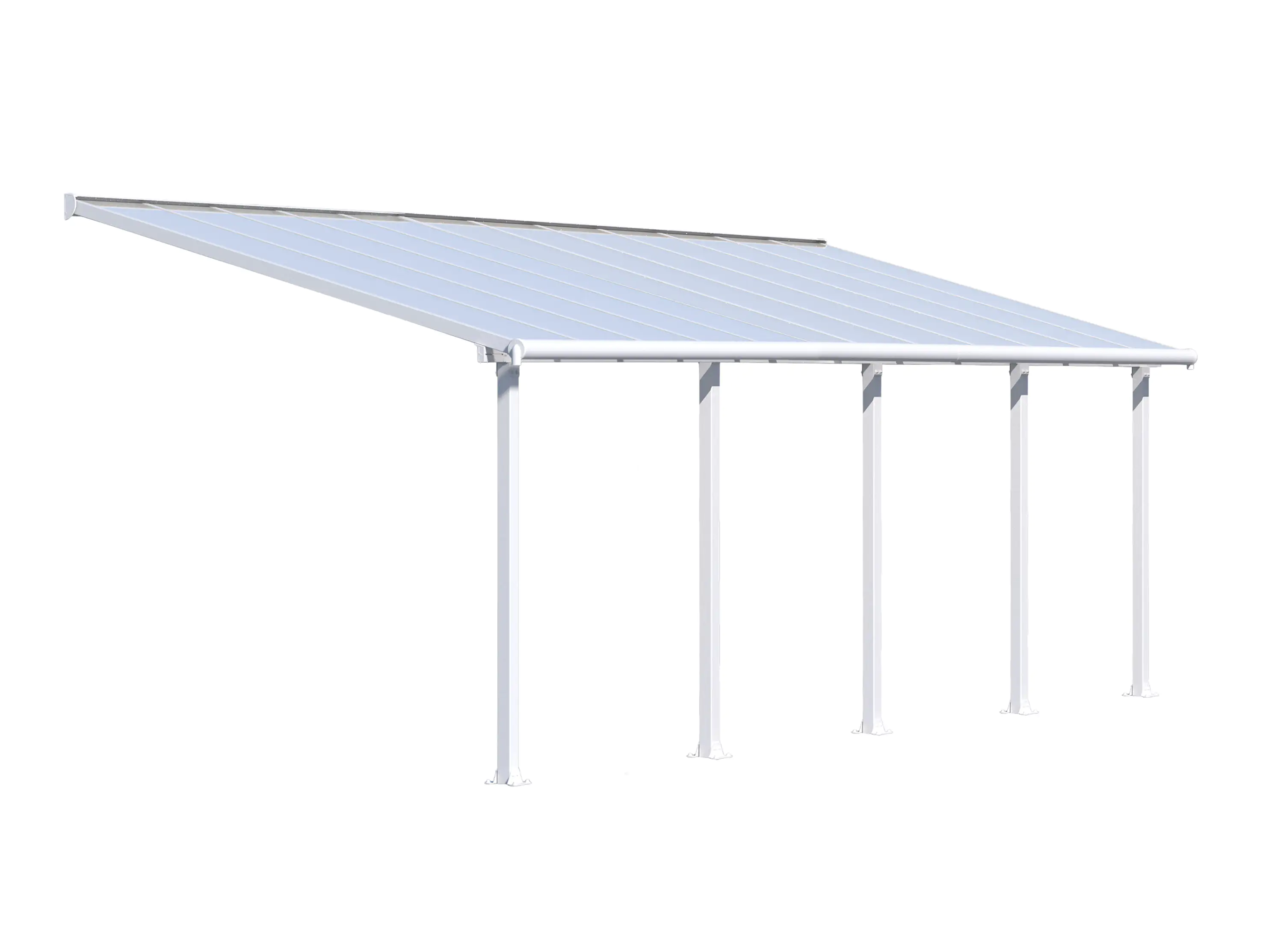 7290108134322 Canopia Terrassenüberdachung Olympia 3x7.3 weiß