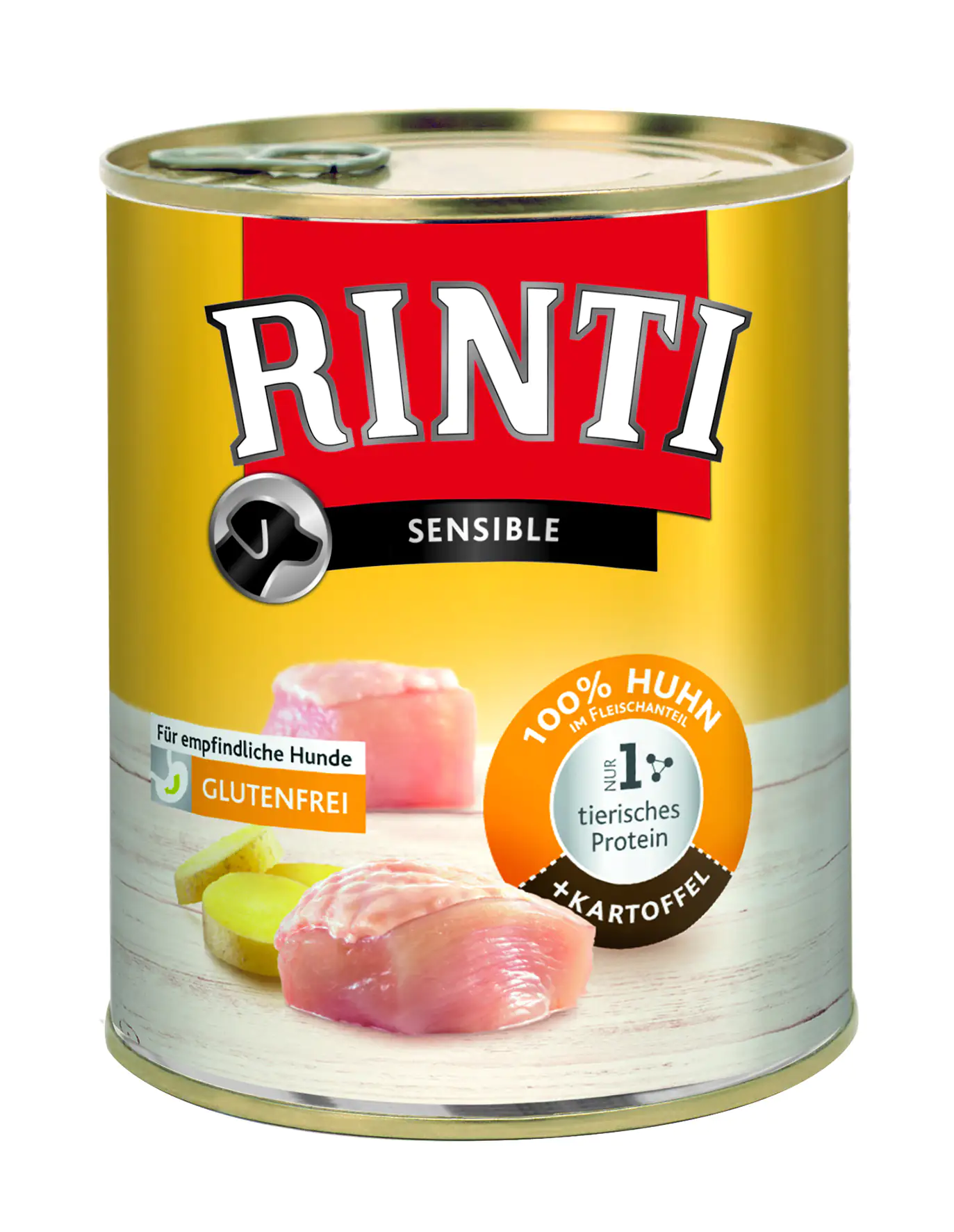 Rinti Sensible Hundenassfutter Huhn & Kartoffel 800 g Adult