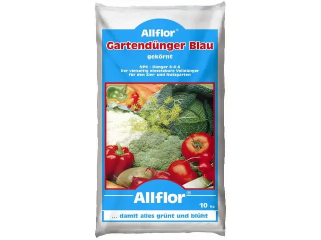 Allflor Gartendünger Blau 10kg für ca. 330 m², NPK Dünger 8-8-8