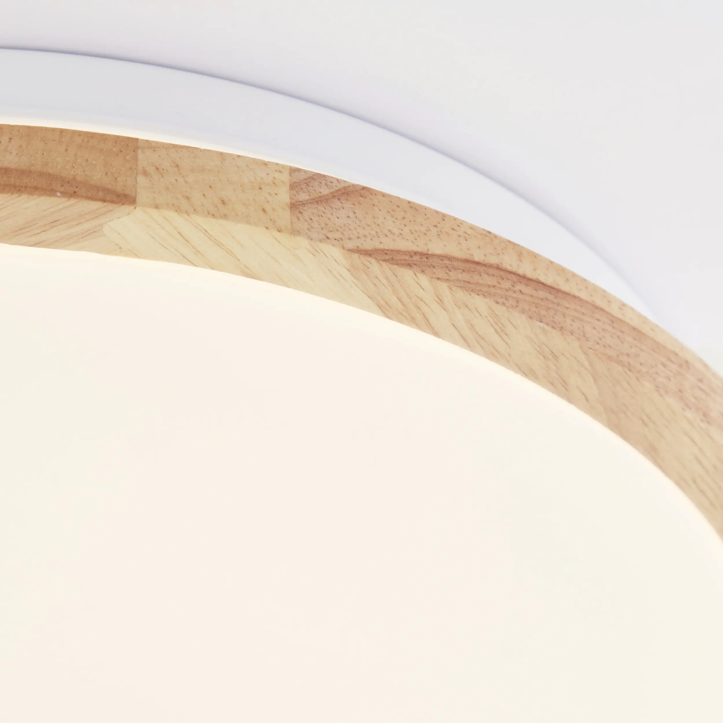 Brilliant LED Deckenleuchte Bario holz weiß 30 x 5,5 cm 18 W Brilliant LED Deckenleuchte Bario holz weiß 30 x 5,5 cm 18 W