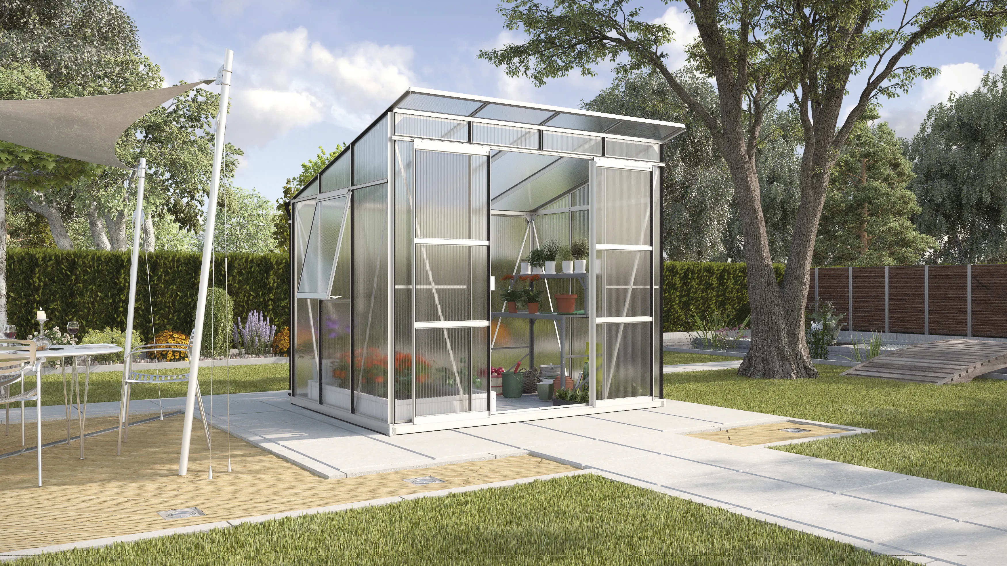 Vitavia Gewächshaus Freya 5900 254 x 192 cm 6 mm Hohlkammerplatten