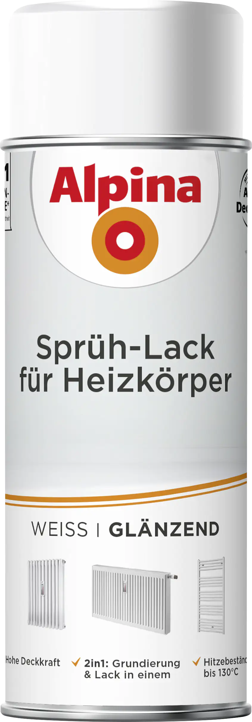 4001244765089 Alpina Sprühlack für Heizkörper 400 ml weiß glänzend