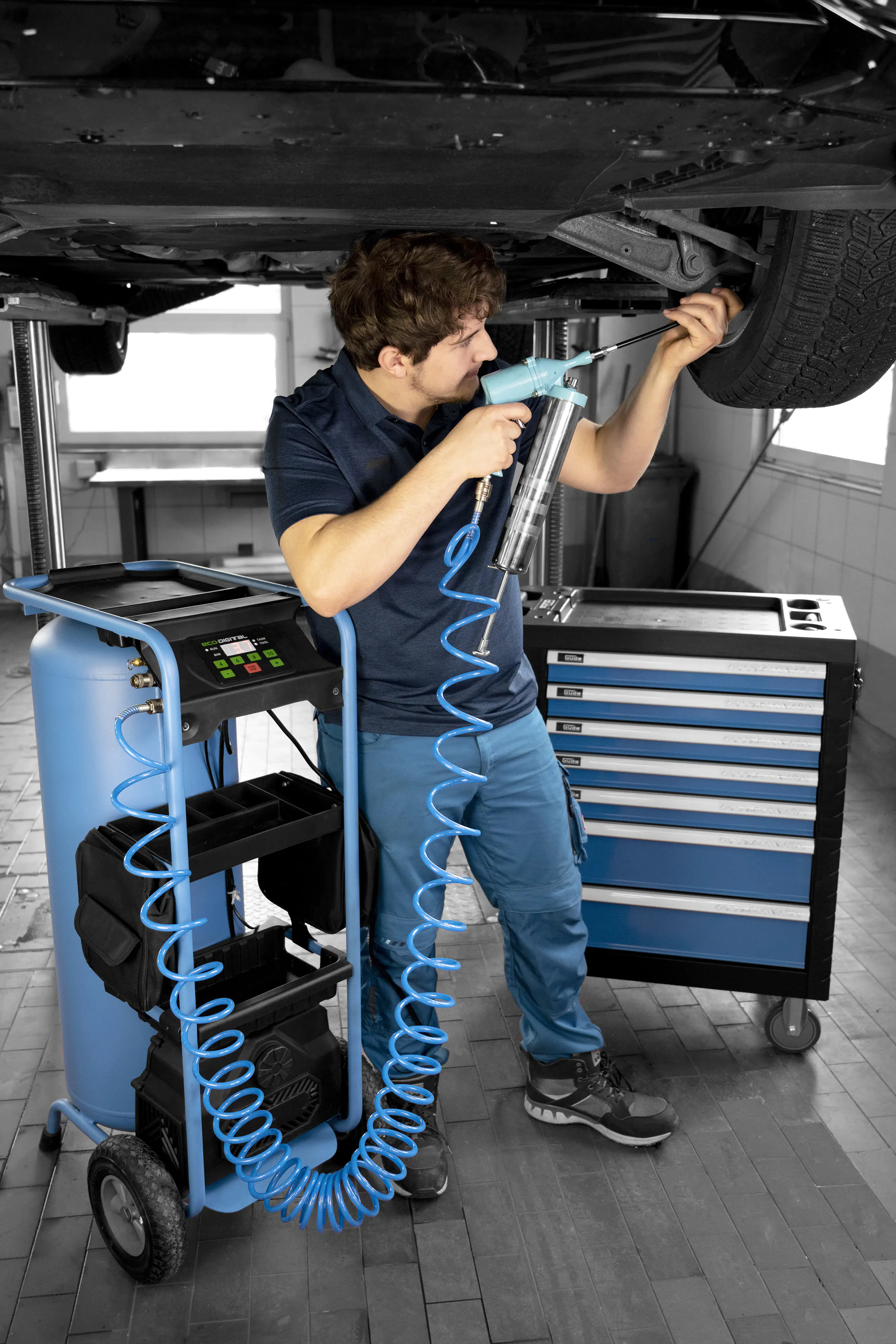 Güde Druckluft-Fettpressen-Set