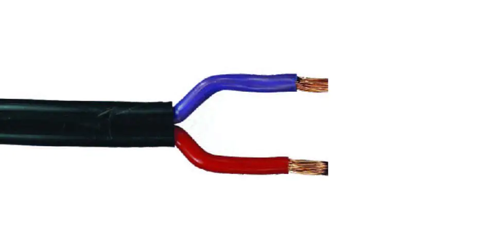 Halogenleitung 2 x 2,5 - Niedervolt - 1 Meter, schwarz