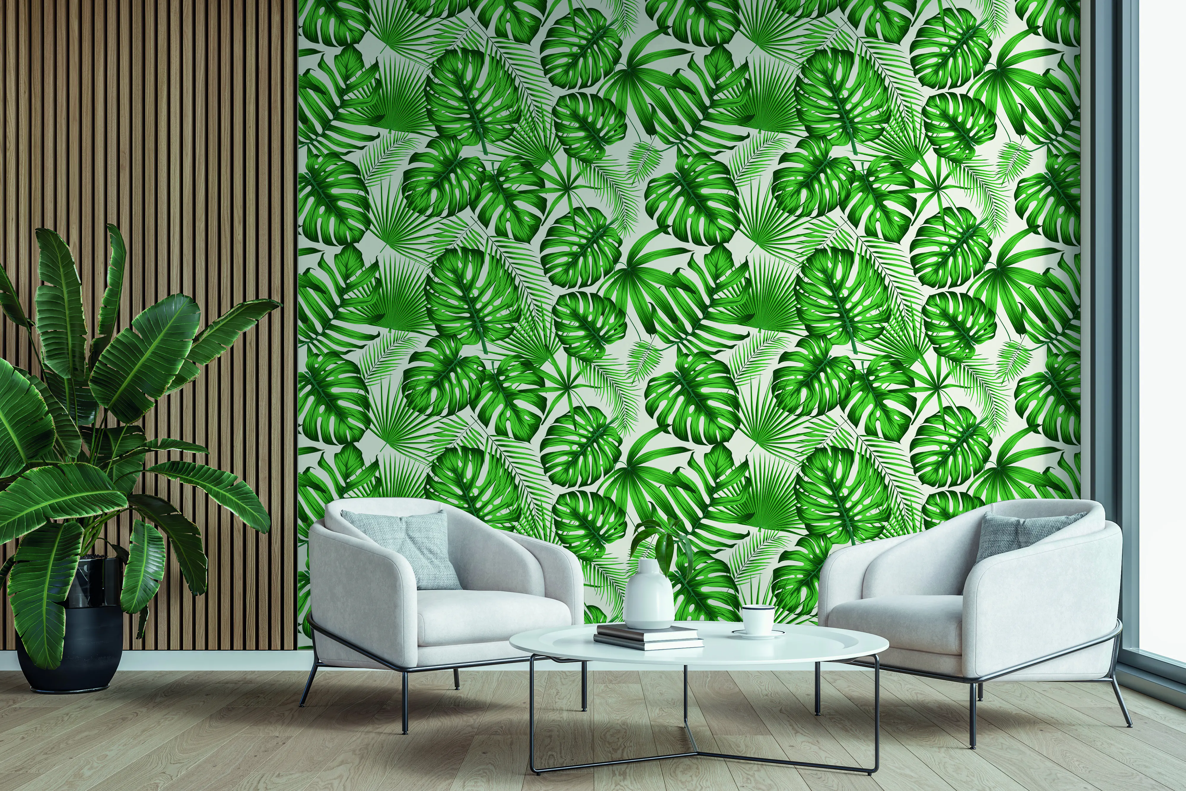 Neuhofer Akustikpaneel Light Jungle 240 x 56 x 0,8 cm