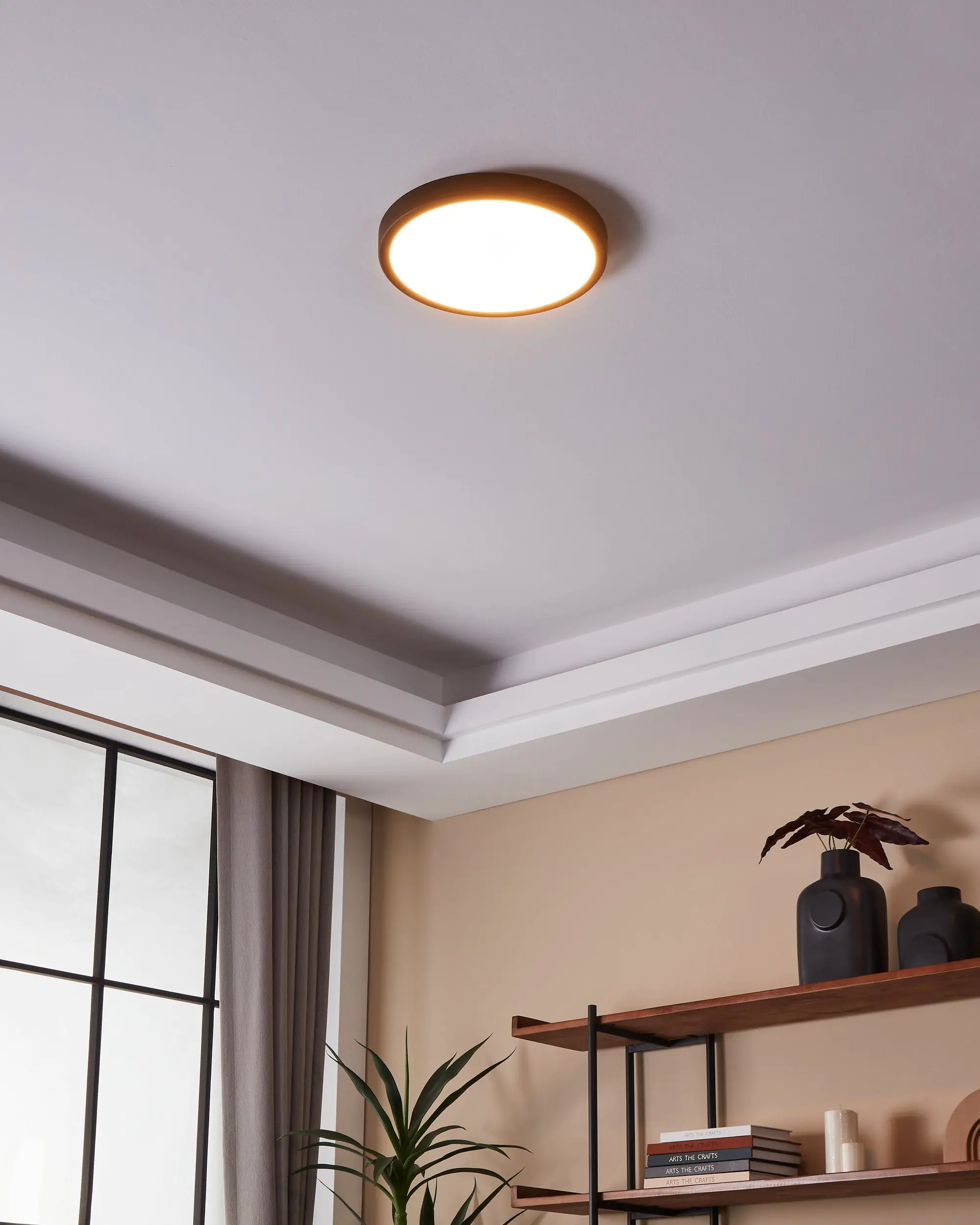 Eglo Connect LED Aufbauleuchte Fueva-Z schwarz Ø 28,5 cm Smart Home Eglo Connect LED Aufbauleuchte Fueva-Z schwarz Ø 28,5 cm Smart Home