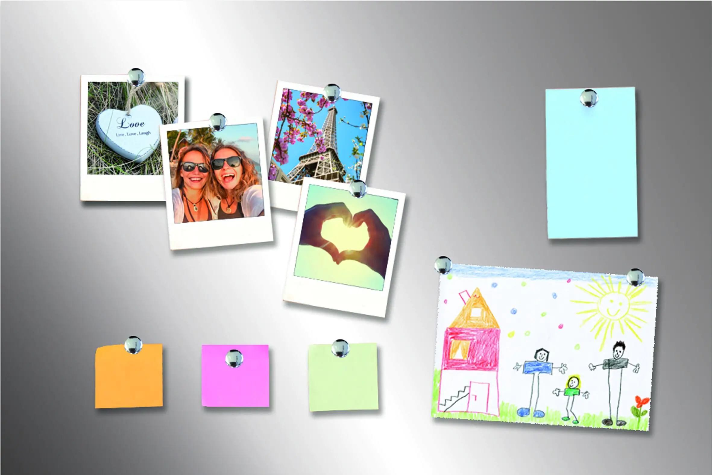 Magnettafel Edelstahl, 40 x 60 cm