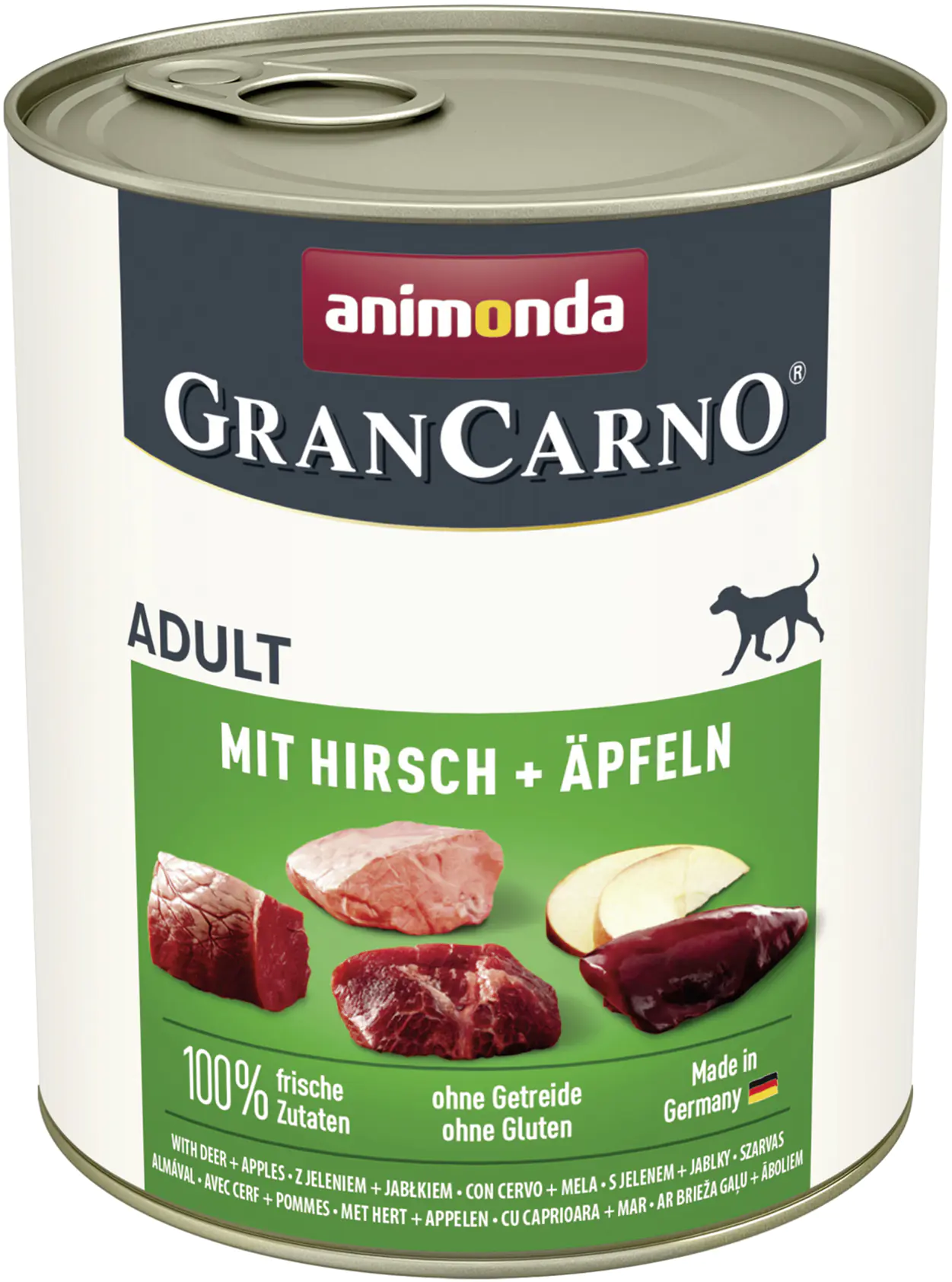Animonda GranCarno Hundenassfutter Adult Hirsch + Apfel 800 g