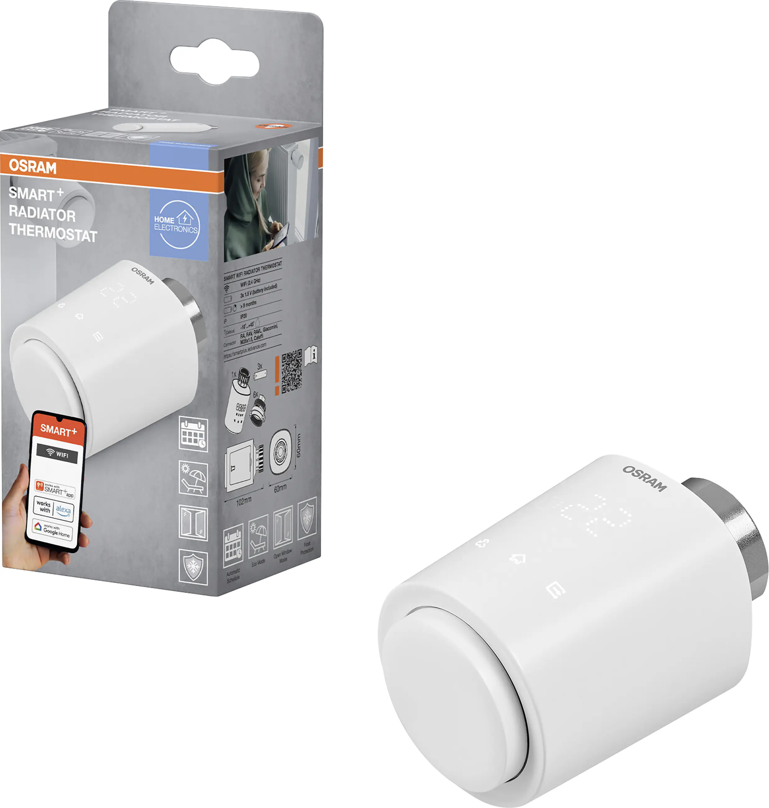 Osram Heizkörperthermostat SMART+ WIFI weiß