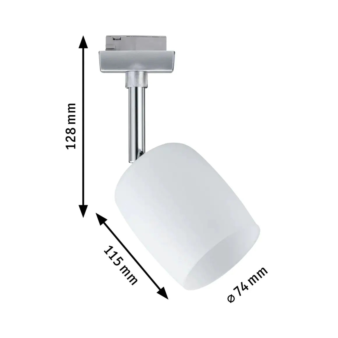 Paulmann URail Schienenspot Blossom 12,8 x 7,4 cm G9, max. 10 W, dimmbar Paulmann URail Schienenspot Blossom 12,8 x 7,4 cm G9, max. 10 W, dimmbar