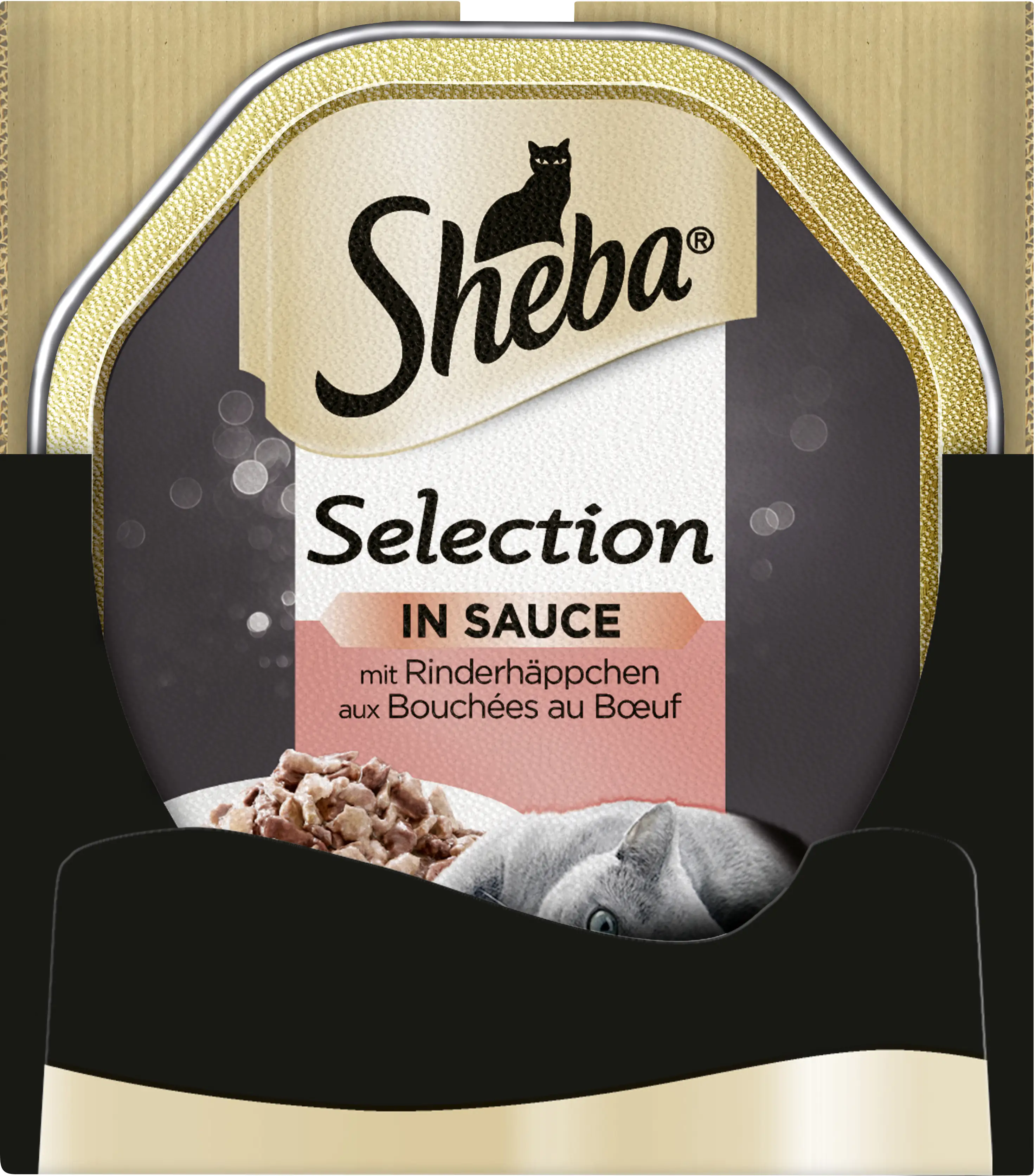 Sheba Selection in Sauce mit Rinderhäppchen Katzenfutter 85 g Sheba Selection in Sauce mit Rinderhäppchen Katzenfutter 85 g