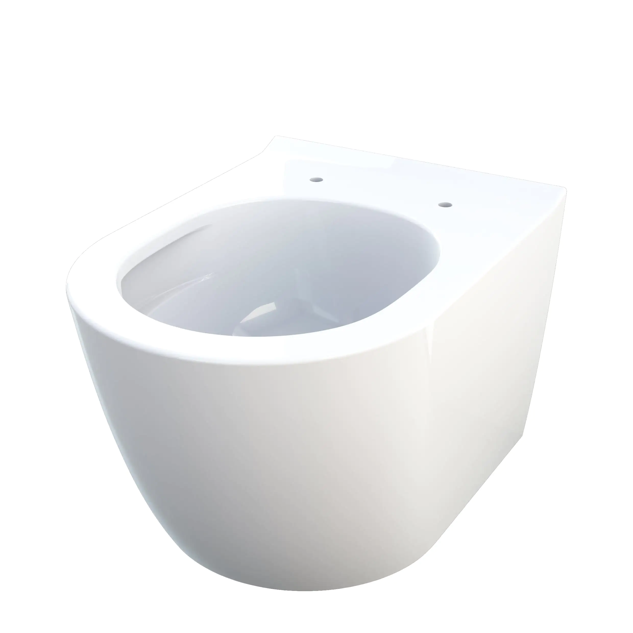 Primaster Wand WC spülrandlos Salvando Tiefspüler weiß inkl. WC Sitz 