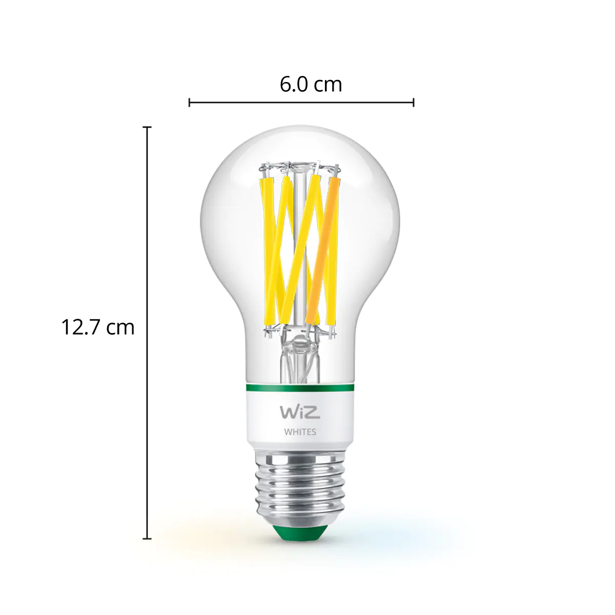 WiZ LED-Leuchtmittel Filament A60 G95 E27 4,3W warmweiß bis kaltweiß smart