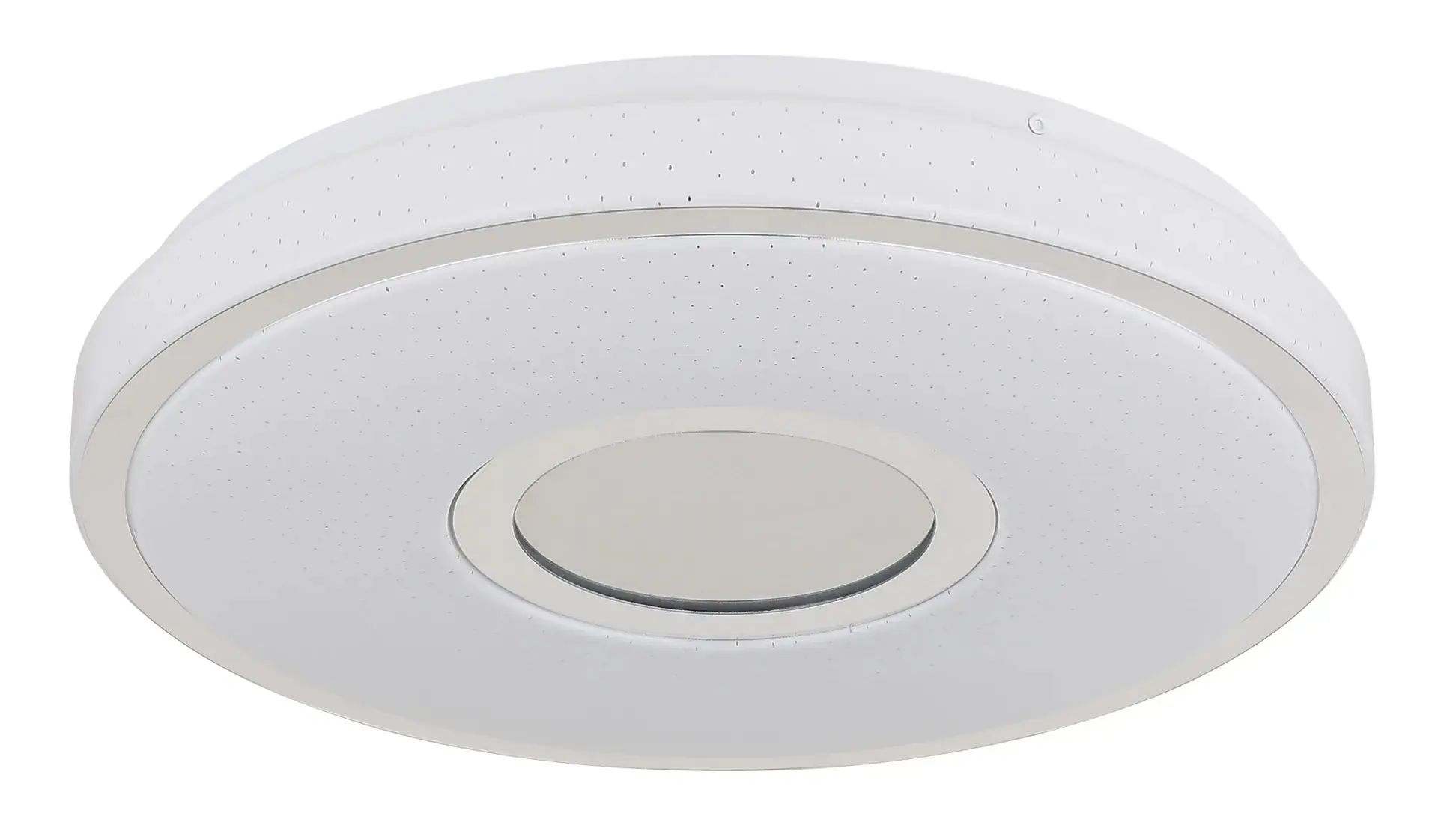 Globo LED-Deckenleuchte Astania 24 W warmweiß Ø 38 cm weiß Chromring
