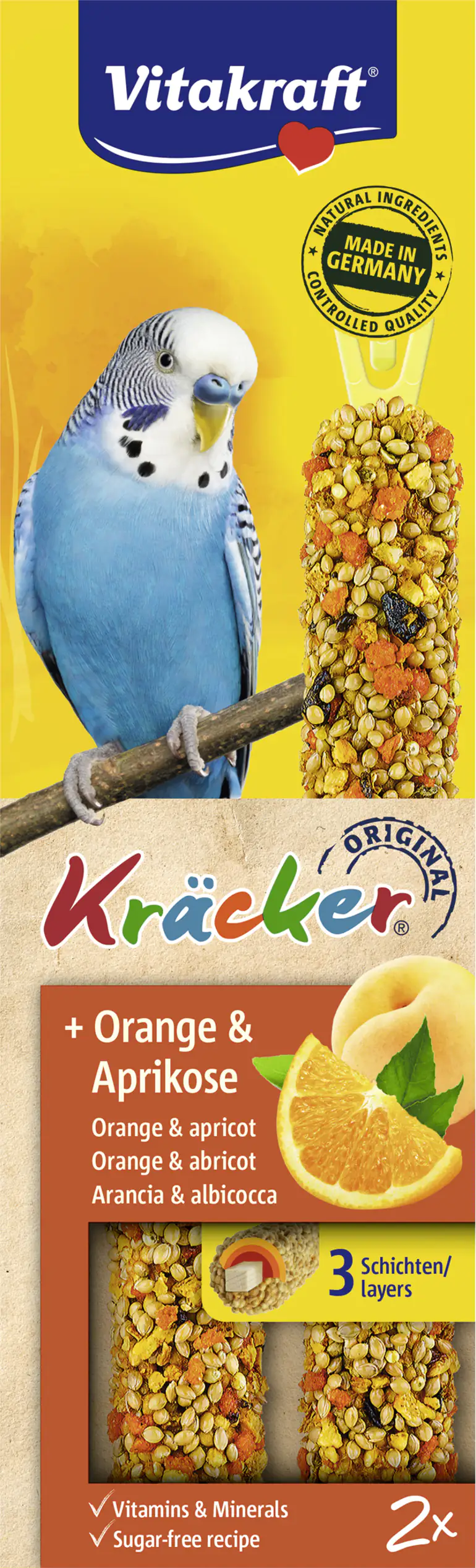 Vitakraft Kräcker® Orange & Aprikose 2 Stück / 60 g Vitakraft Kräcker® Orange & Aprikose 2 Stück / 60 g