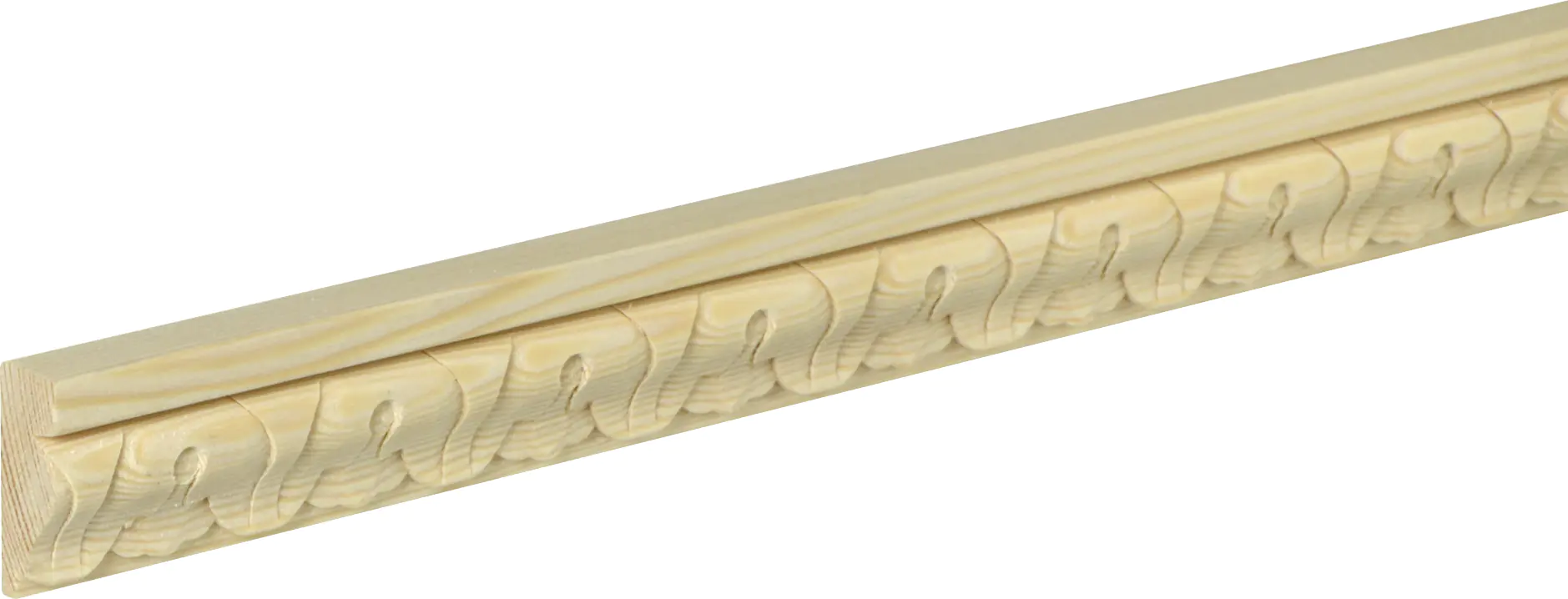 Schnitzleiste D052 240 cm 33 x 12 mm Fichte/Kiefer