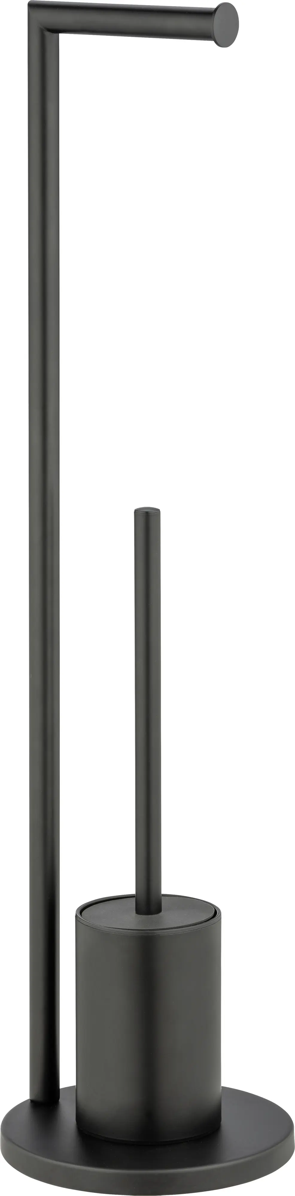 Wenko Stand WC-Garnitur Ferla schwarz Stahl