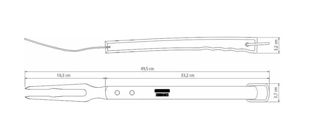 Tramontina Tranchiergabel Extreme, 47 cm