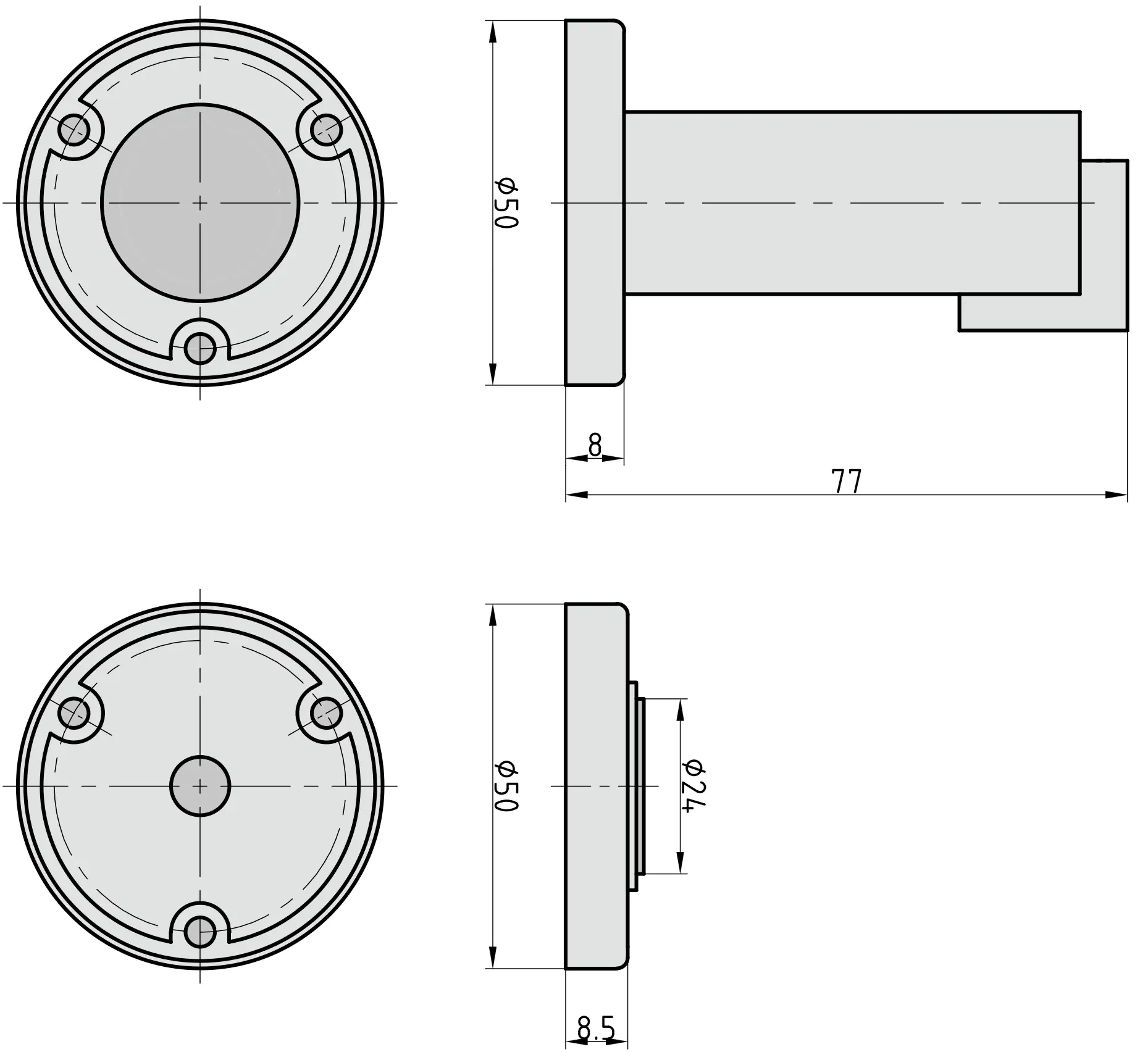 4026434141412_2233313 Basi Türfeststeller MTS 24 Ø 50 x 77 mm